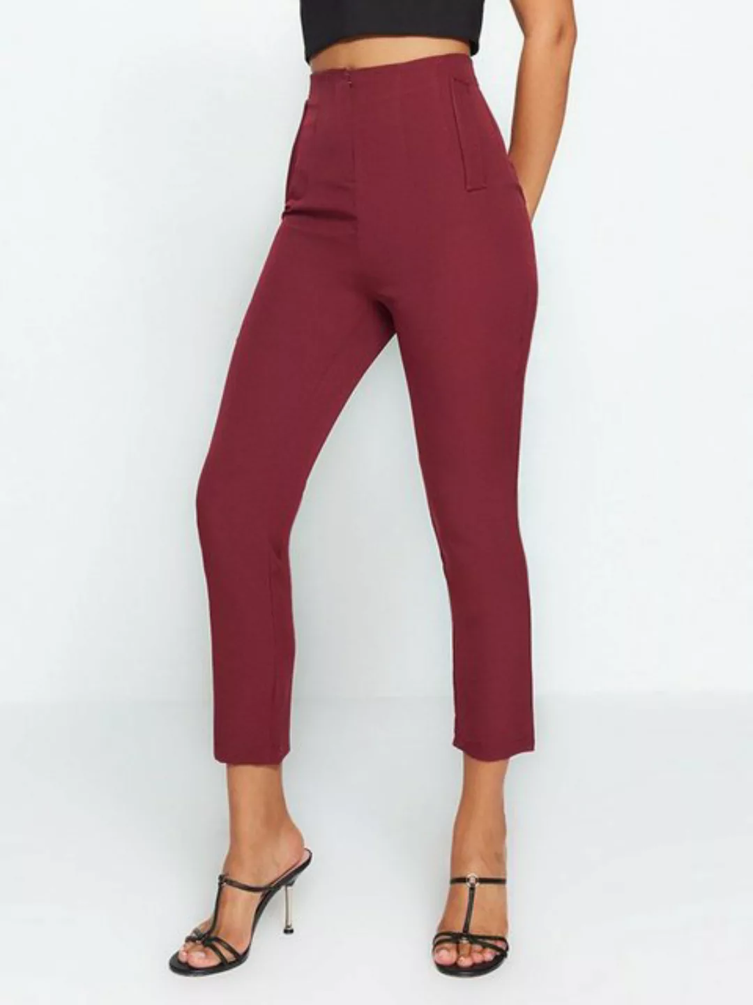 Trendyol 7/8-Hose (1-tlg) Plain/ohne Details günstig online kaufen