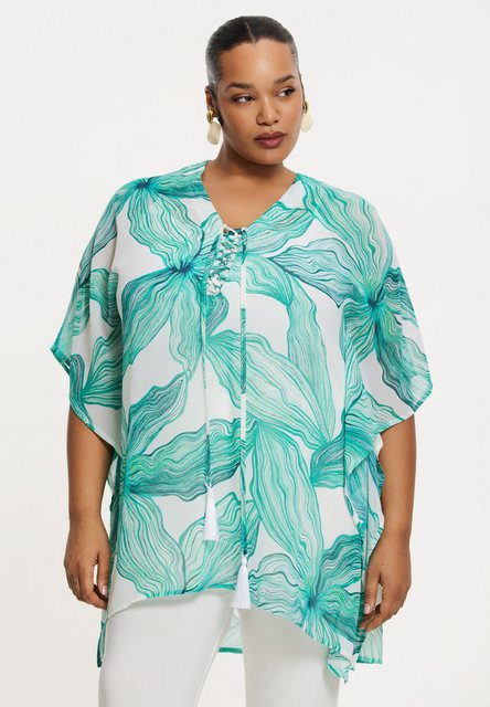 YOEK Shirttop Damen Kaftan mit Druck günstig online kaufen