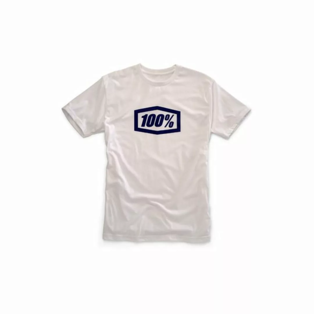 100% T-Shirt 100% T-Shirt Essential white - blue S (1-tlg) günstig online kaufen