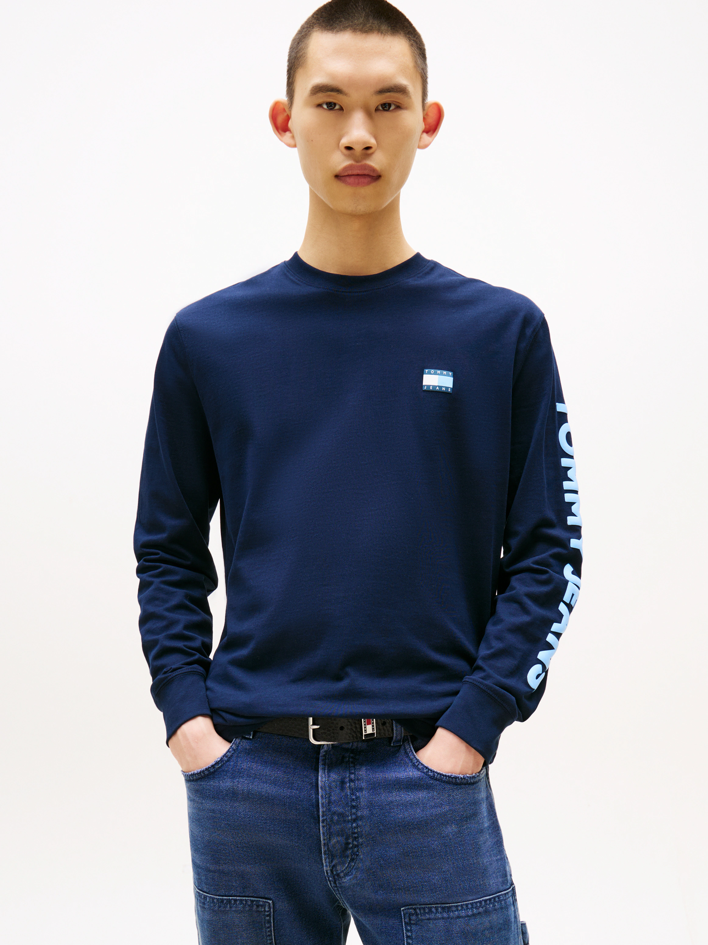 Tommy Jeans Langarmshirt "TJM REG POP COL NW CLSC LS T EXT", Mit Rundhalsau günstig online kaufen