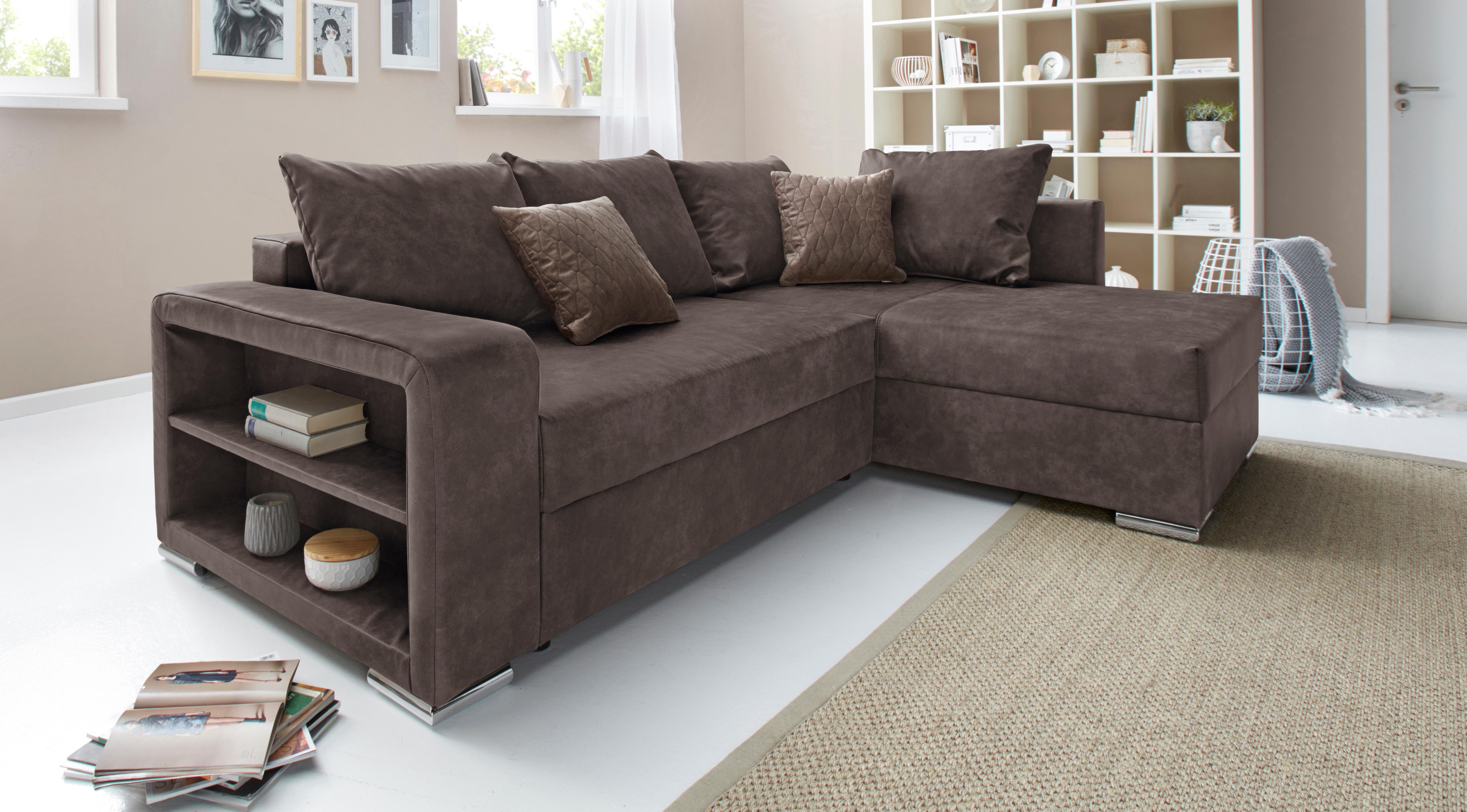 COLLECTION AB Ecksofa "John L-Form", inklusive Bettfunktion und Bettkasten günstig online kaufen