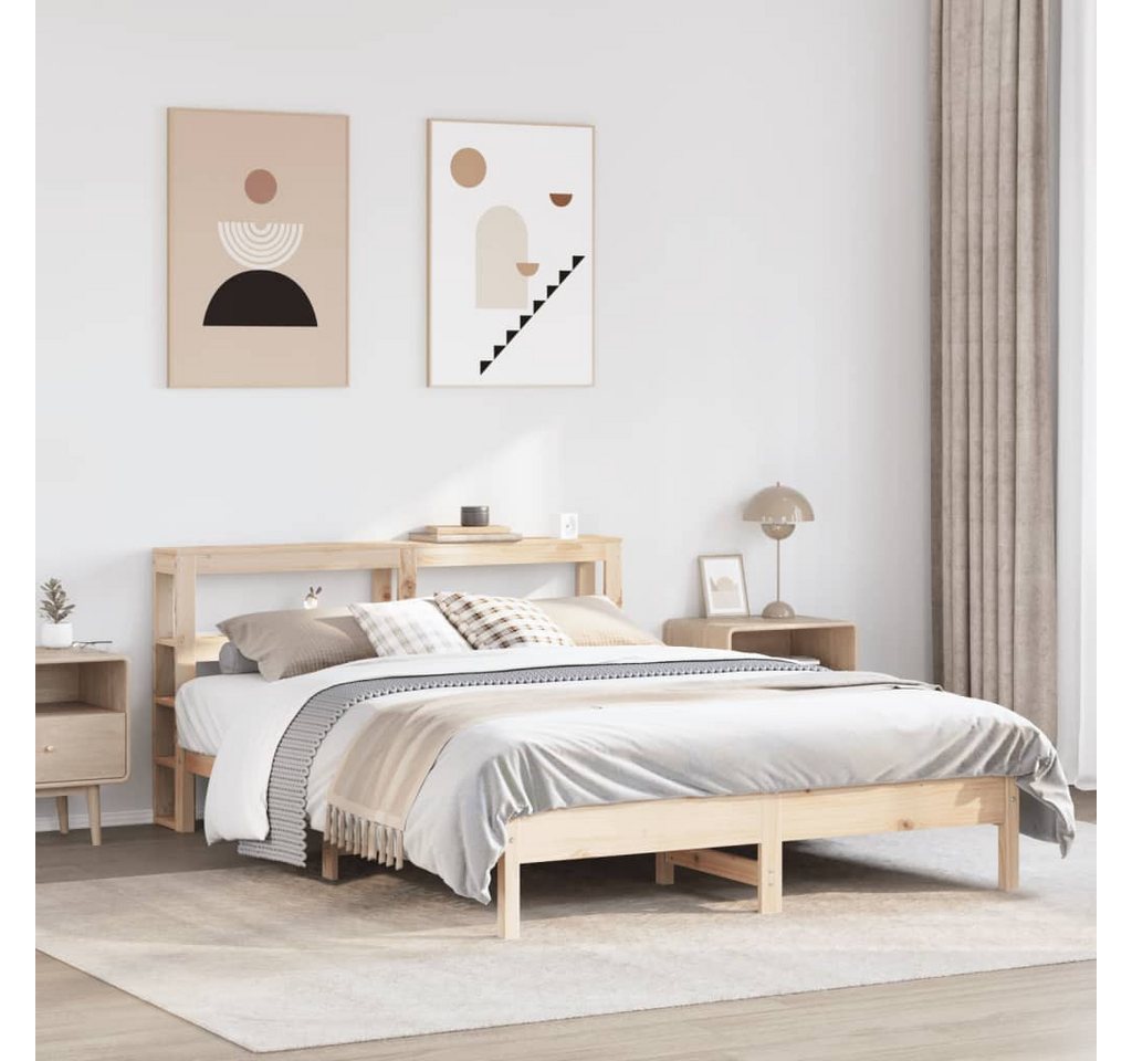 vidaXL Bett, Massivholzbett ohne Matratze 150x200 cm Kiefernholz günstig online kaufen