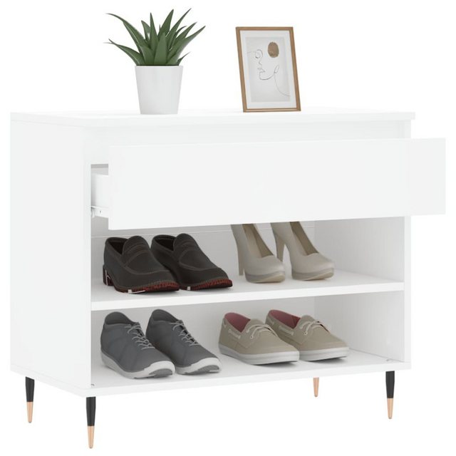 vidaXL Schuhschrank Schuhregal Weiß 70x36x60 cm Spanplatte günstig online kaufen