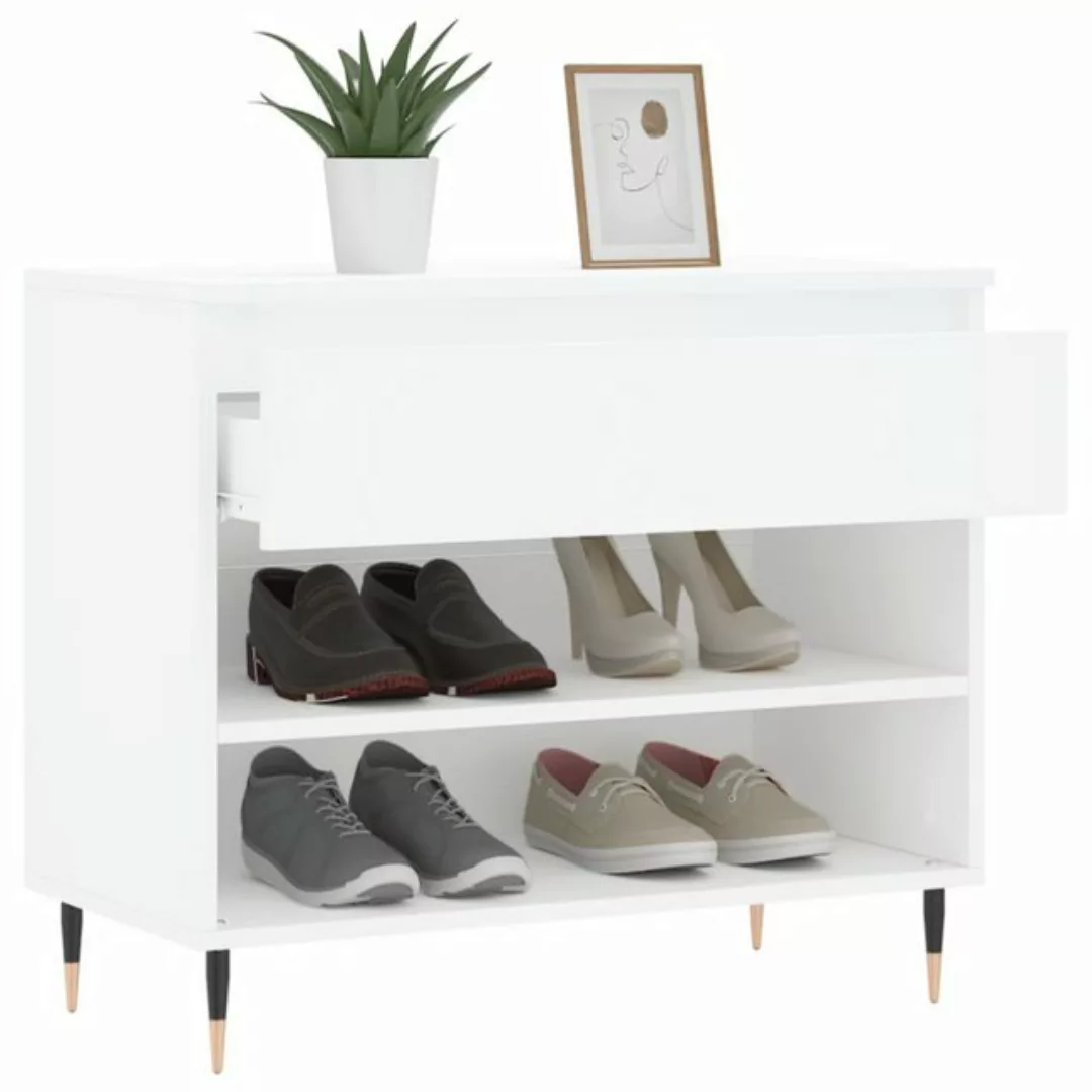 vidaXL Schuhschrank Schuhregal Weiß 70x36x60 cm Spanplatte günstig online kaufen