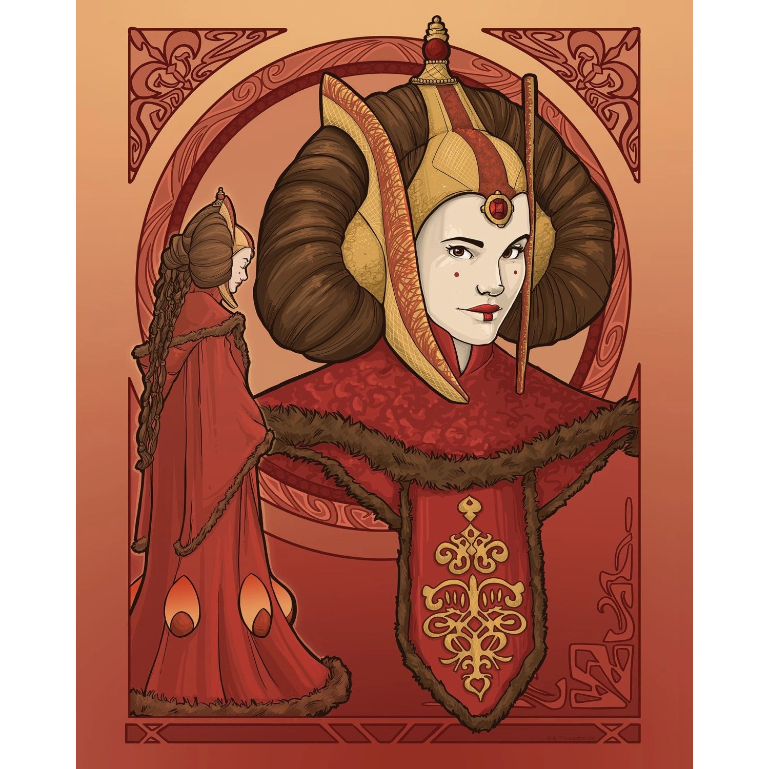 Disney Poster Star Wars Padmé Amidala Rot 40 cm x 50 cm 612865 günstig online kaufen
