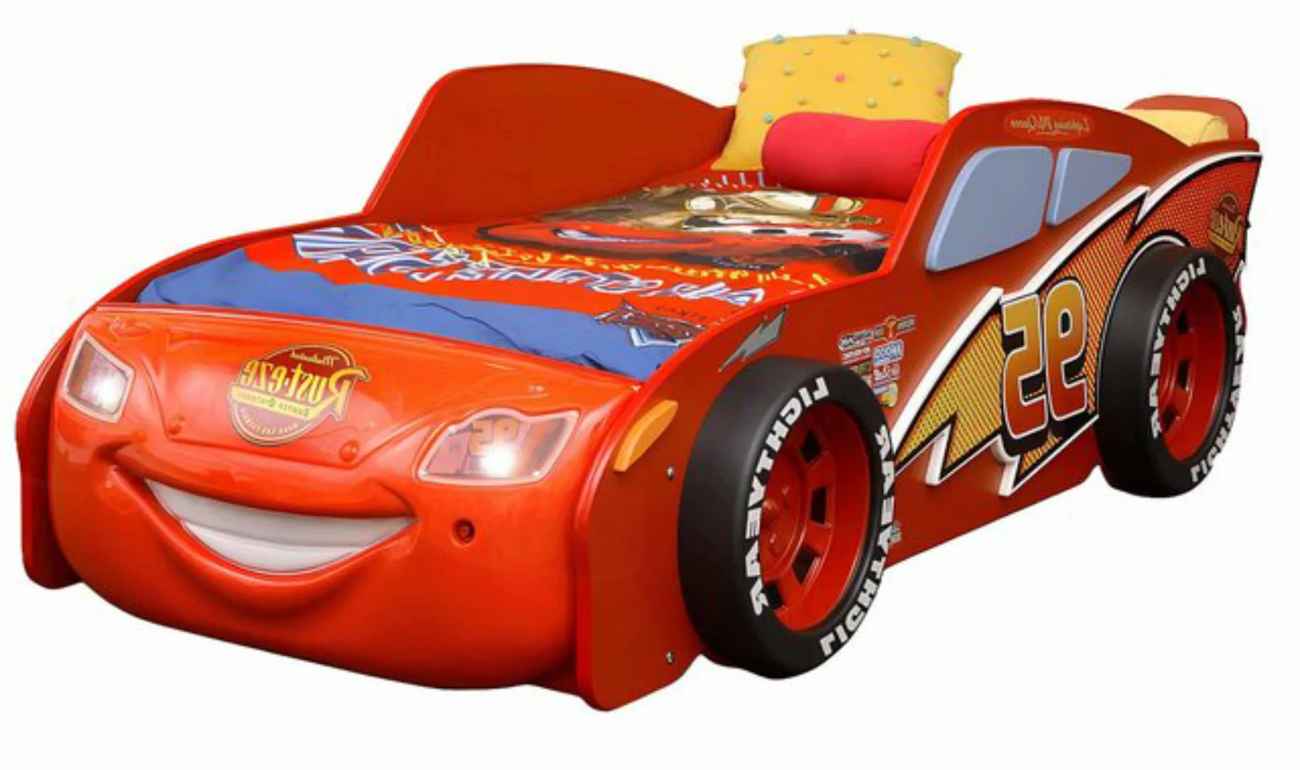 Xlmoebel Bett Auto-Rennbett mit Matratze für Kinder in Rot - McQueen Disney günstig online kaufen