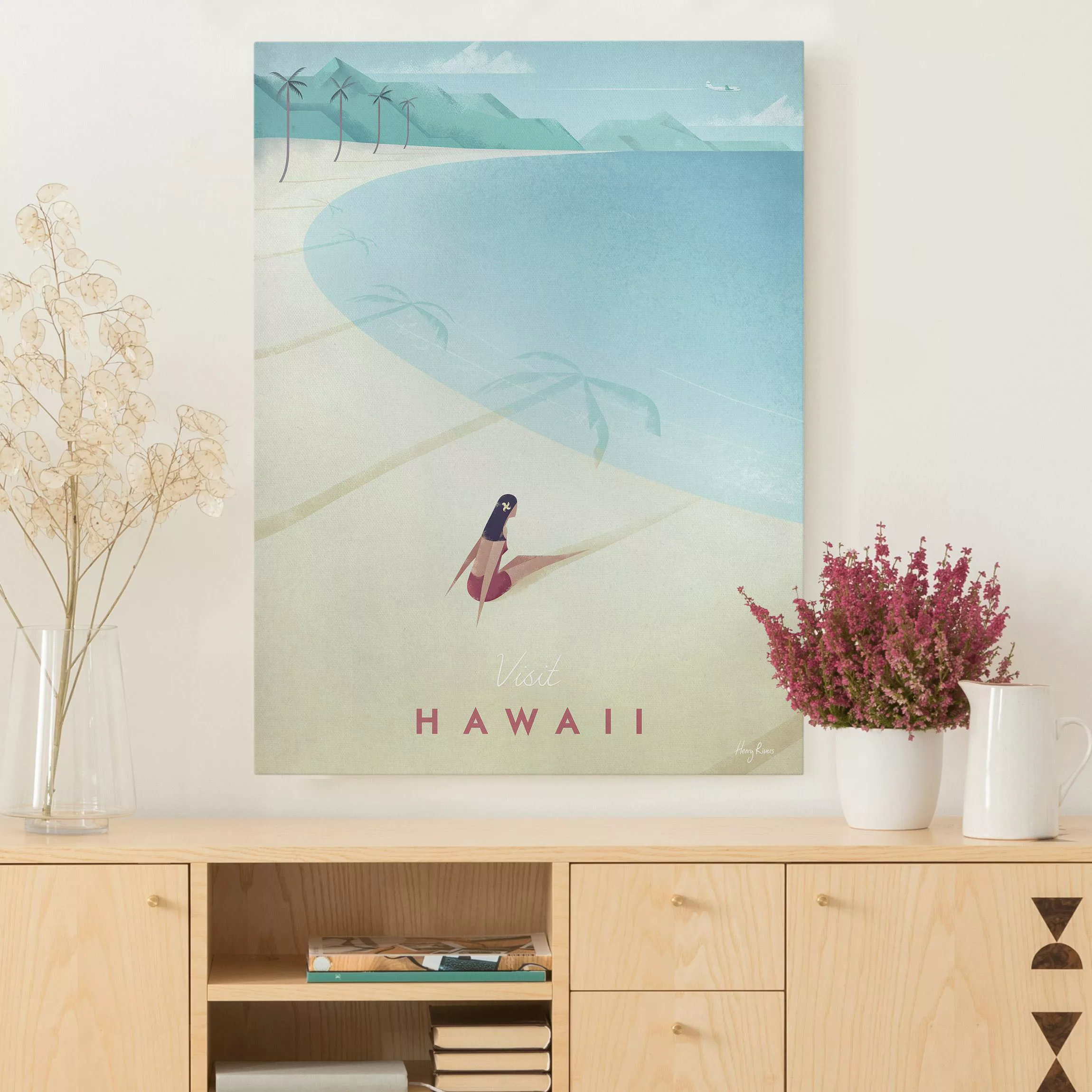 Leinwandbild Reiseposter - Hawaii günstig online kaufen