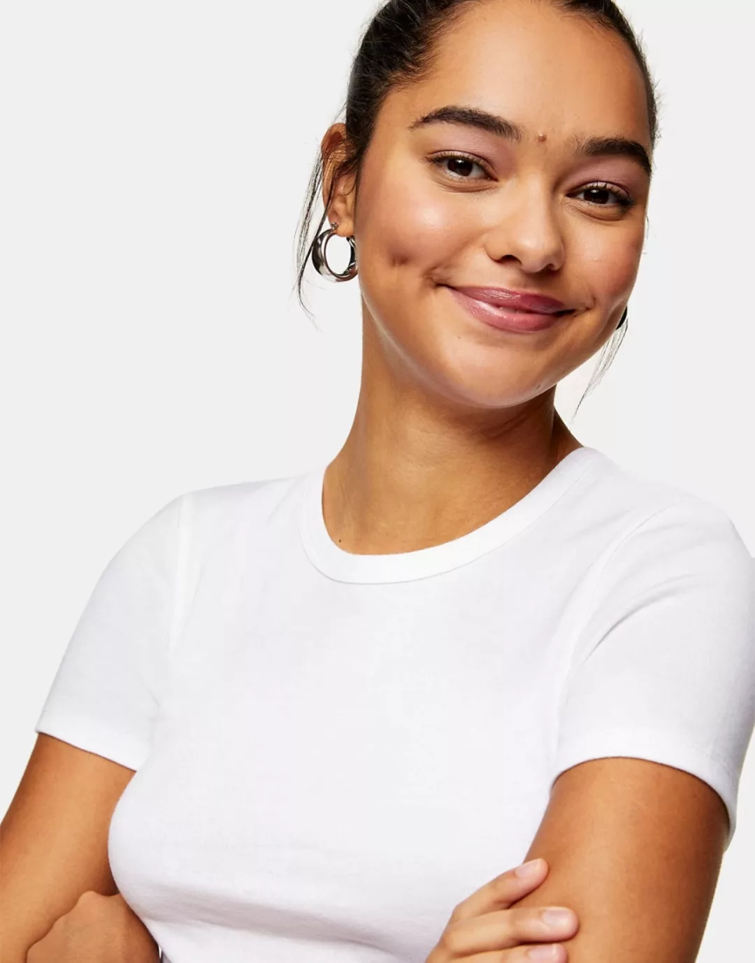 Topshop – Weißes T-Shirt günstig online kaufen