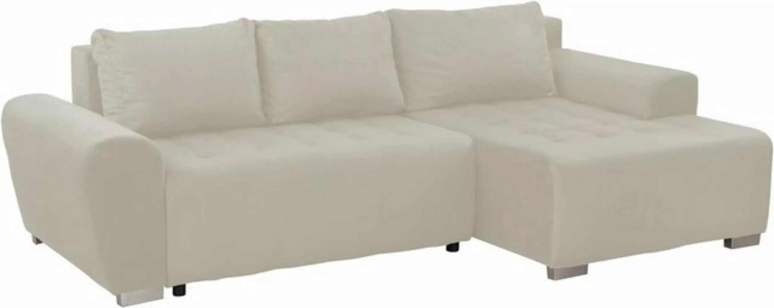 FORNIRO 24 Ecksofa Universal Ecksofa mit Schlaffunktion und Bettkasten, 253 günstig online kaufen