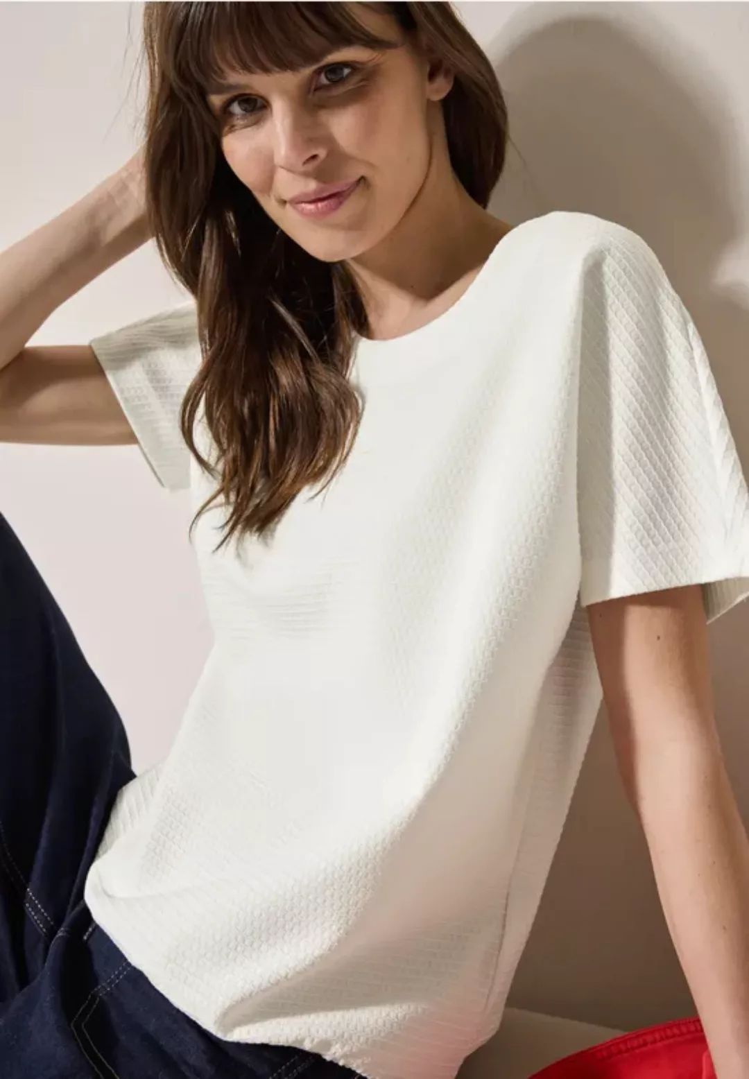 T-Shirt mit Struktur günstig online kaufen