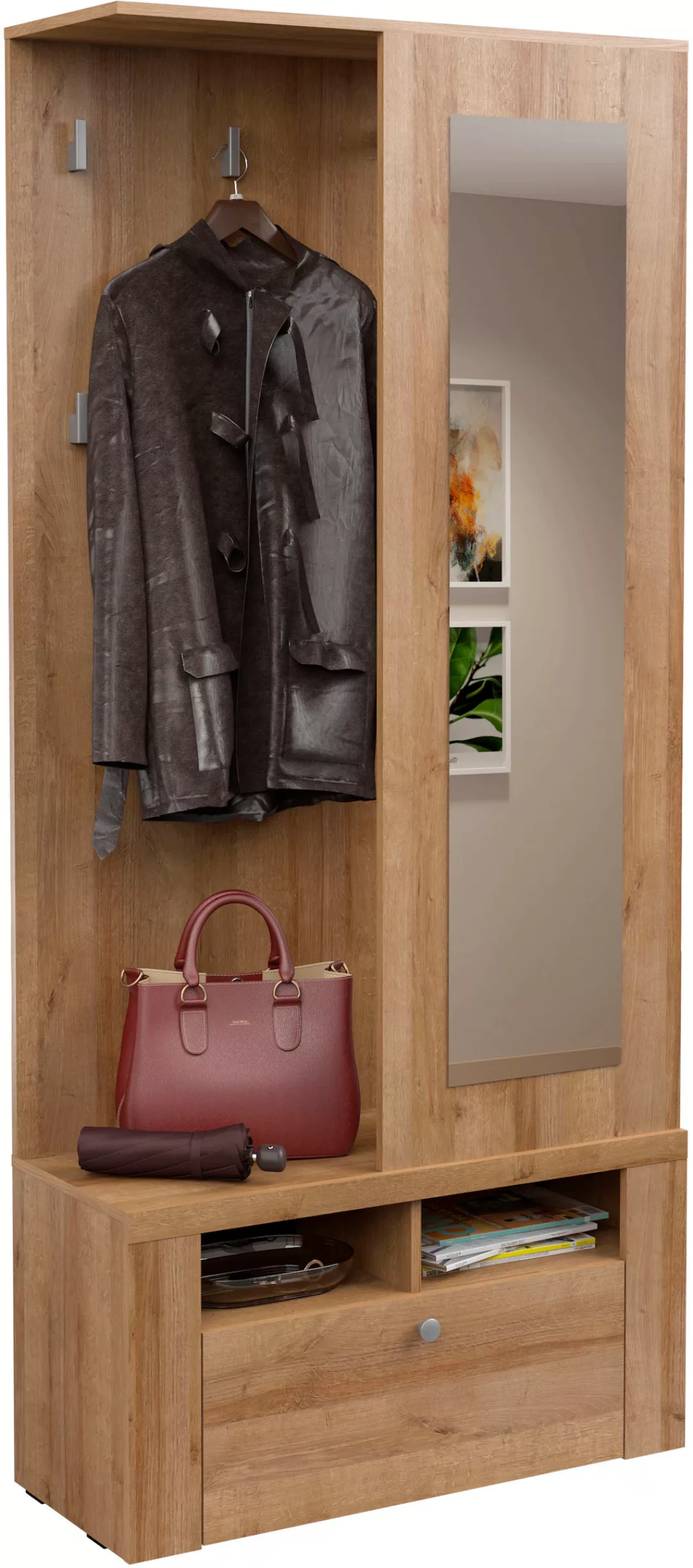 Home affaire Kompaktgarderobe "Larona", Breite 84,5 cm günstig online kaufen