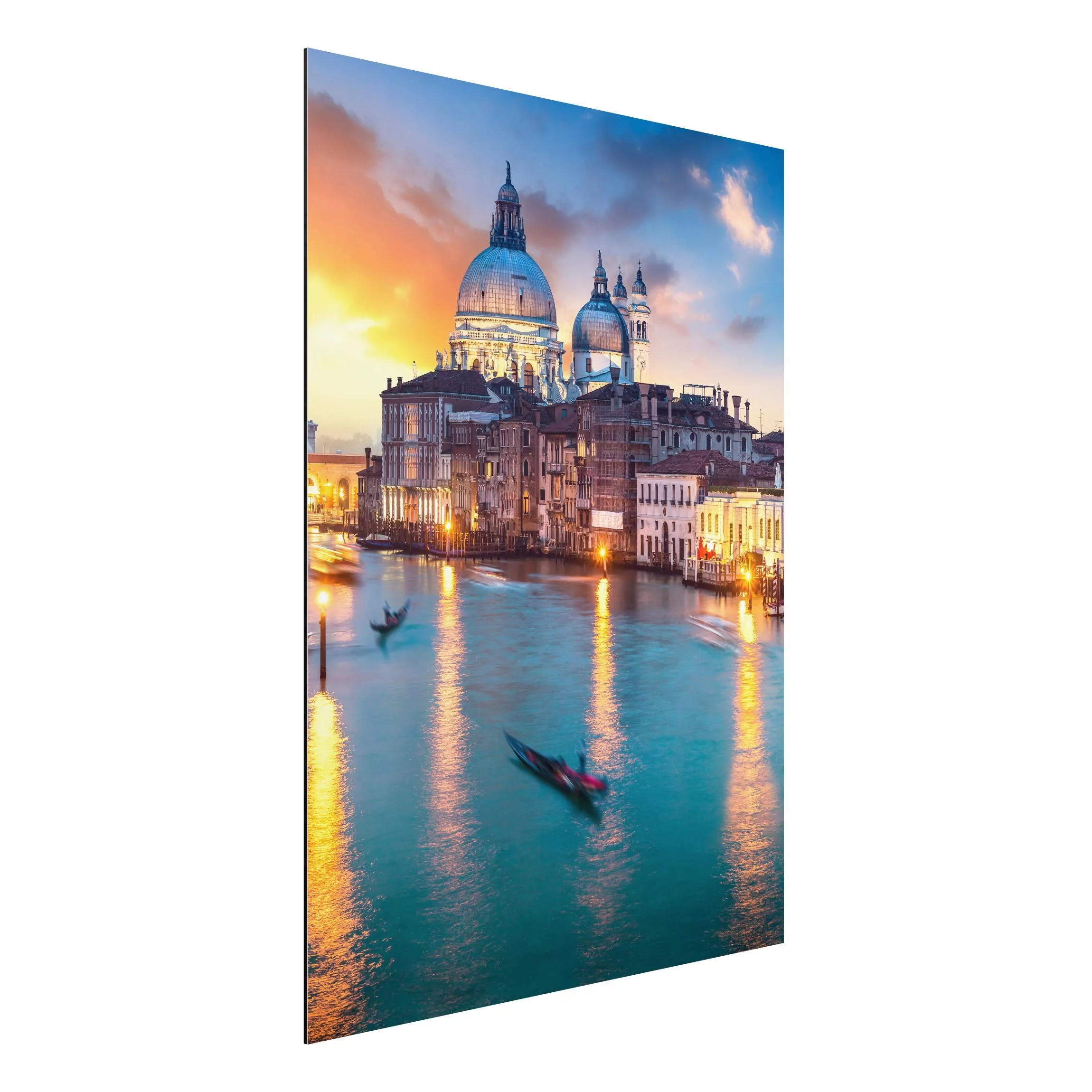 Alu-Dibond Bild Sunset in Venice günstig online kaufen