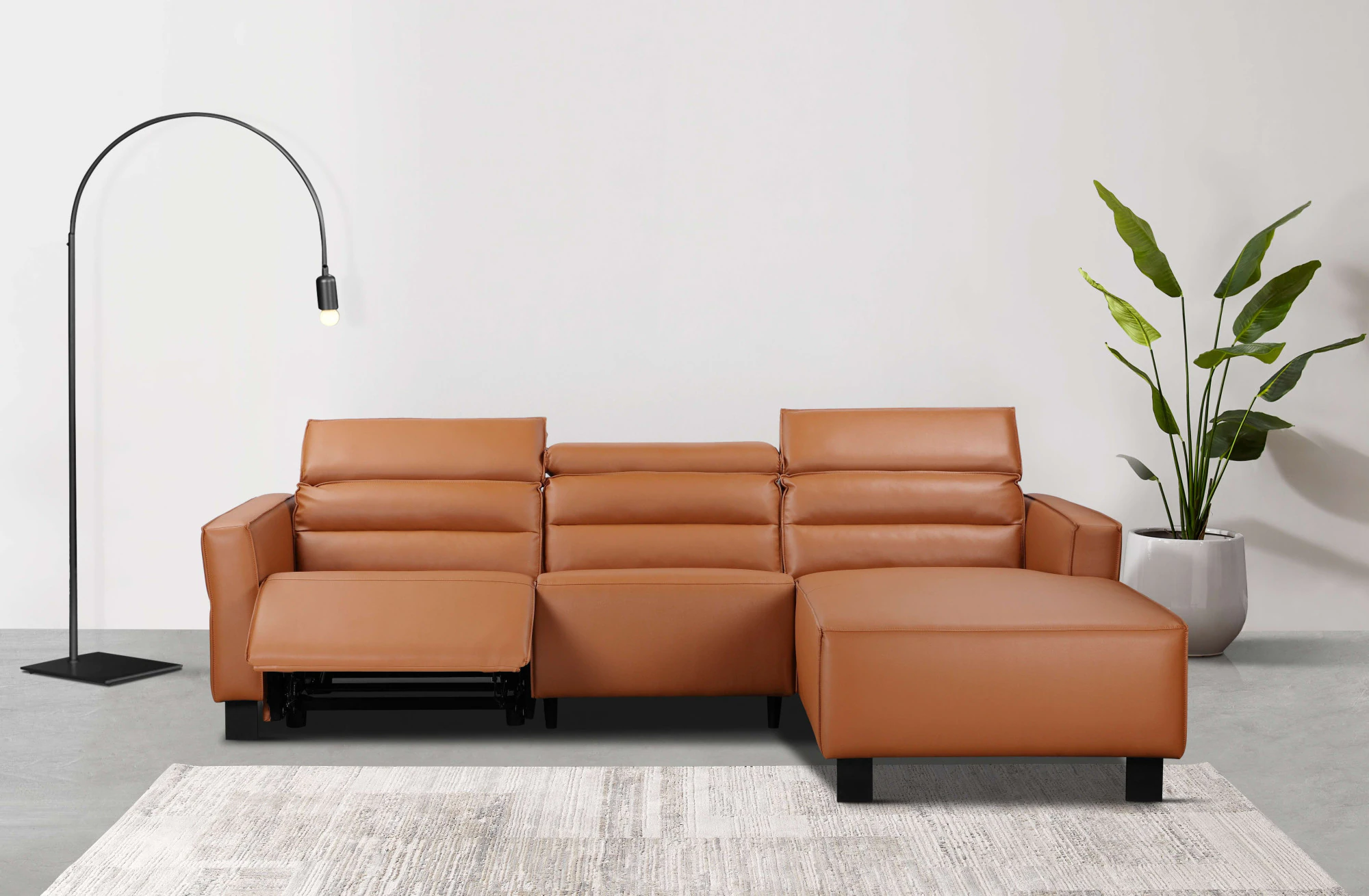 Places of Style Ecksofa "Carpari, L-Form, 263 cm, manuelle o. elektrische R günstig online kaufen