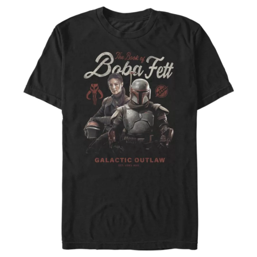 Star Wars - Book of Boba Fett - Gruppe Boba Badge - Männer T-Shirt günstig online kaufen