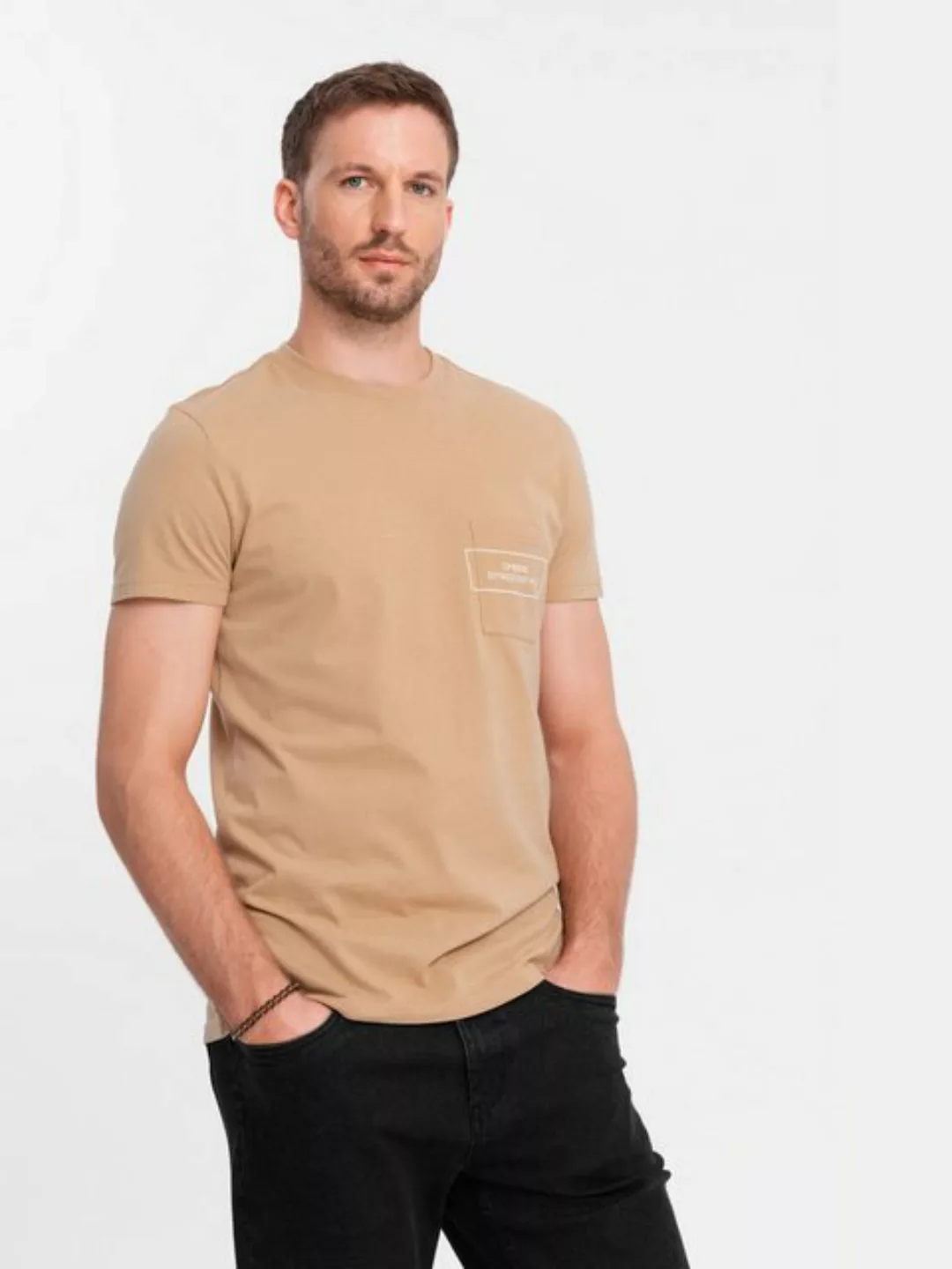 OMBRE Print-Shirt Freizeit-T-Shirt für Männer günstig online kaufen