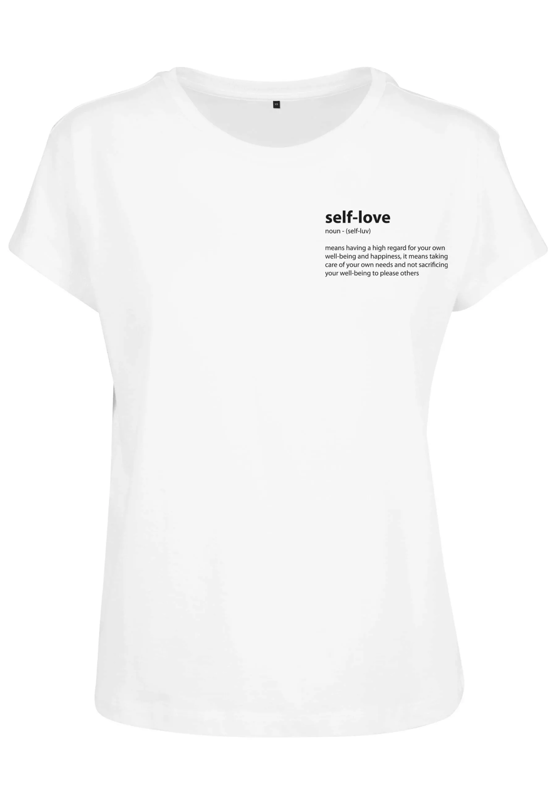 MisterTee Kurzarmshirt "MisterTee Damen Ladies Self Love Box Tee" günstig online kaufen