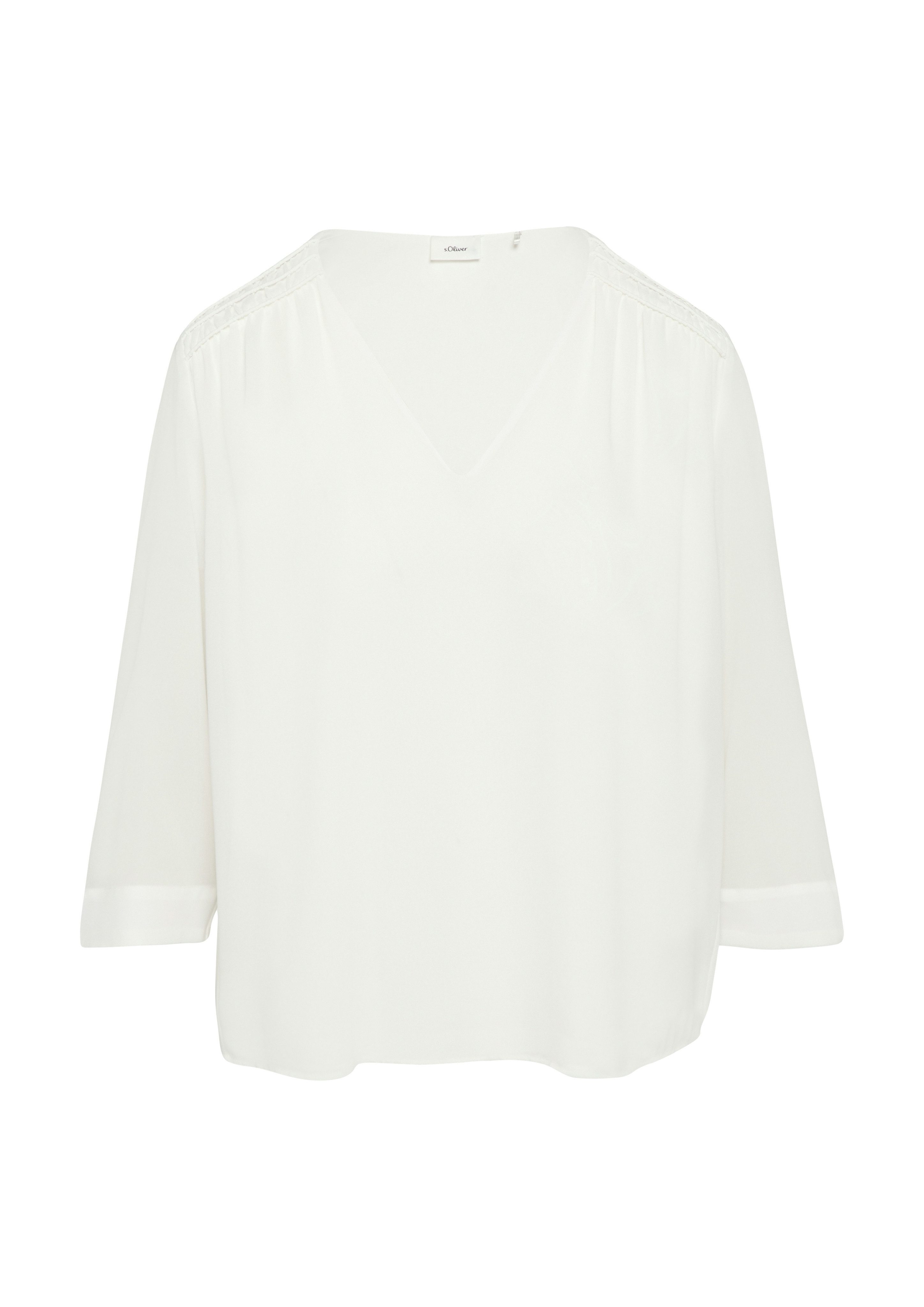 s.Oliver BLACK LABEL Langarmbluse Chiffon-Bluse mit günstig online kaufen