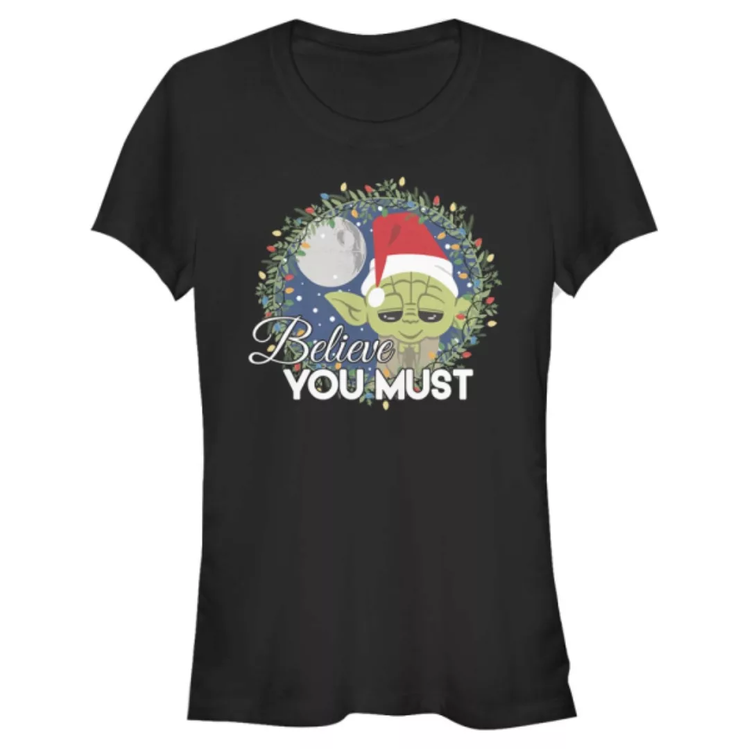 Star Wars - Yoda Believe You Must - Weihnachten - Frauen T-Shirt günstig online kaufen