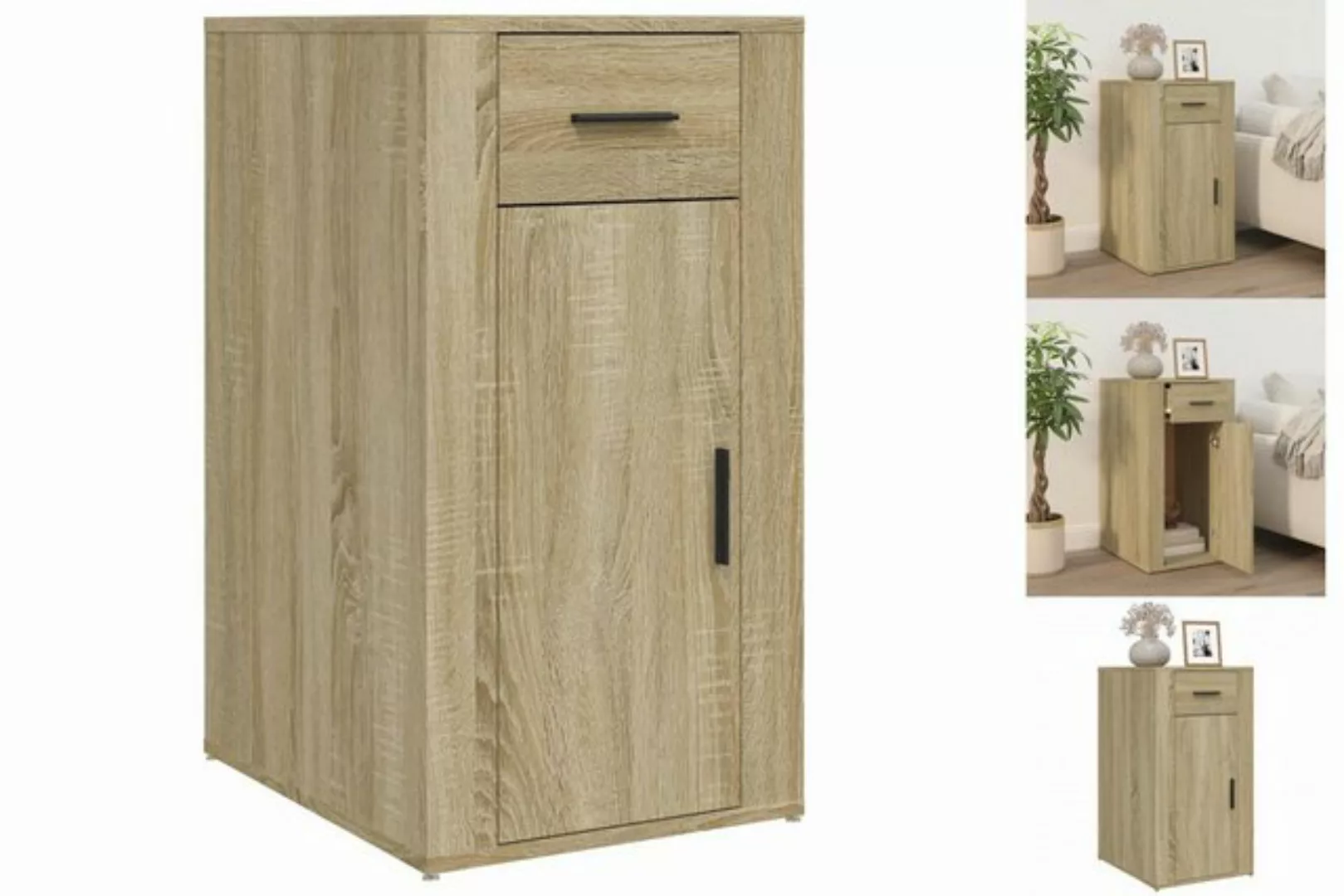 vidaXL Stauraumschrank Büroschrank Sonoma-Eiche 40x49x75 cm Holzwerkstoff ( günstig online kaufen