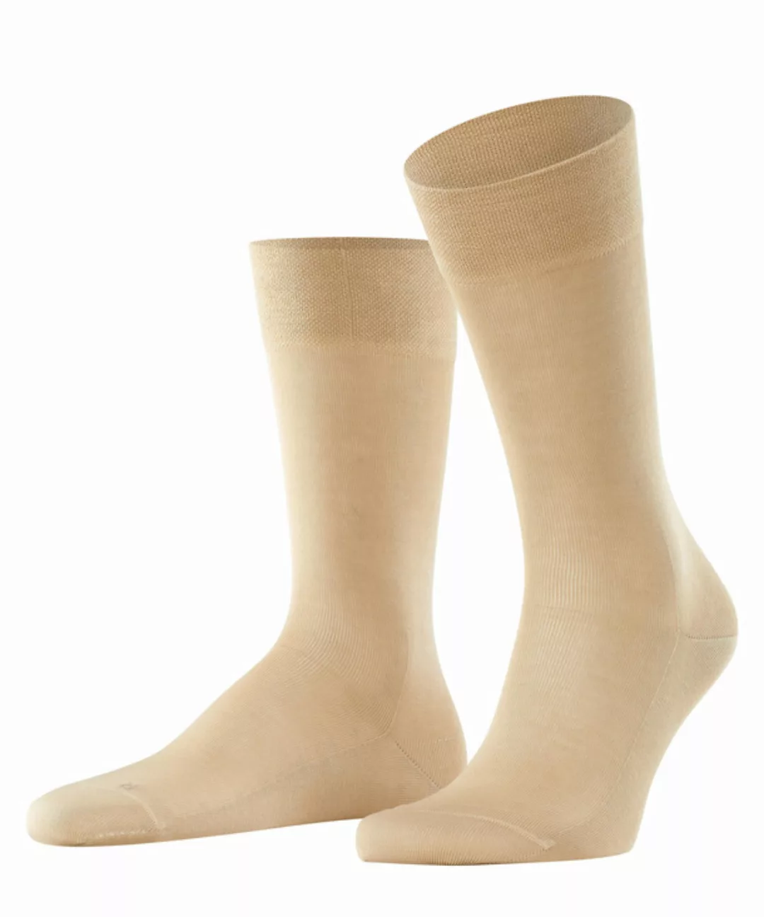 FALKE Sensitive Malaga Herren Socken, 43-46, Beige, Uni, Baumwolle, 14646-4 günstig online kaufen