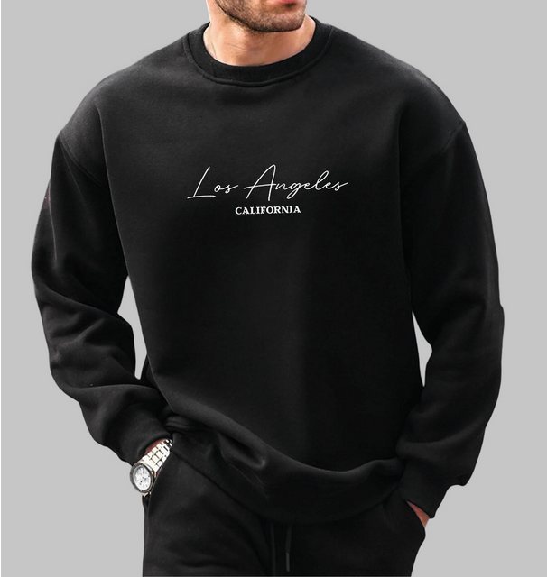 RMK Rundhalspullover Herren Pullover Langarmshirt Sweatshirt Pulli Loose Fi günstig online kaufen