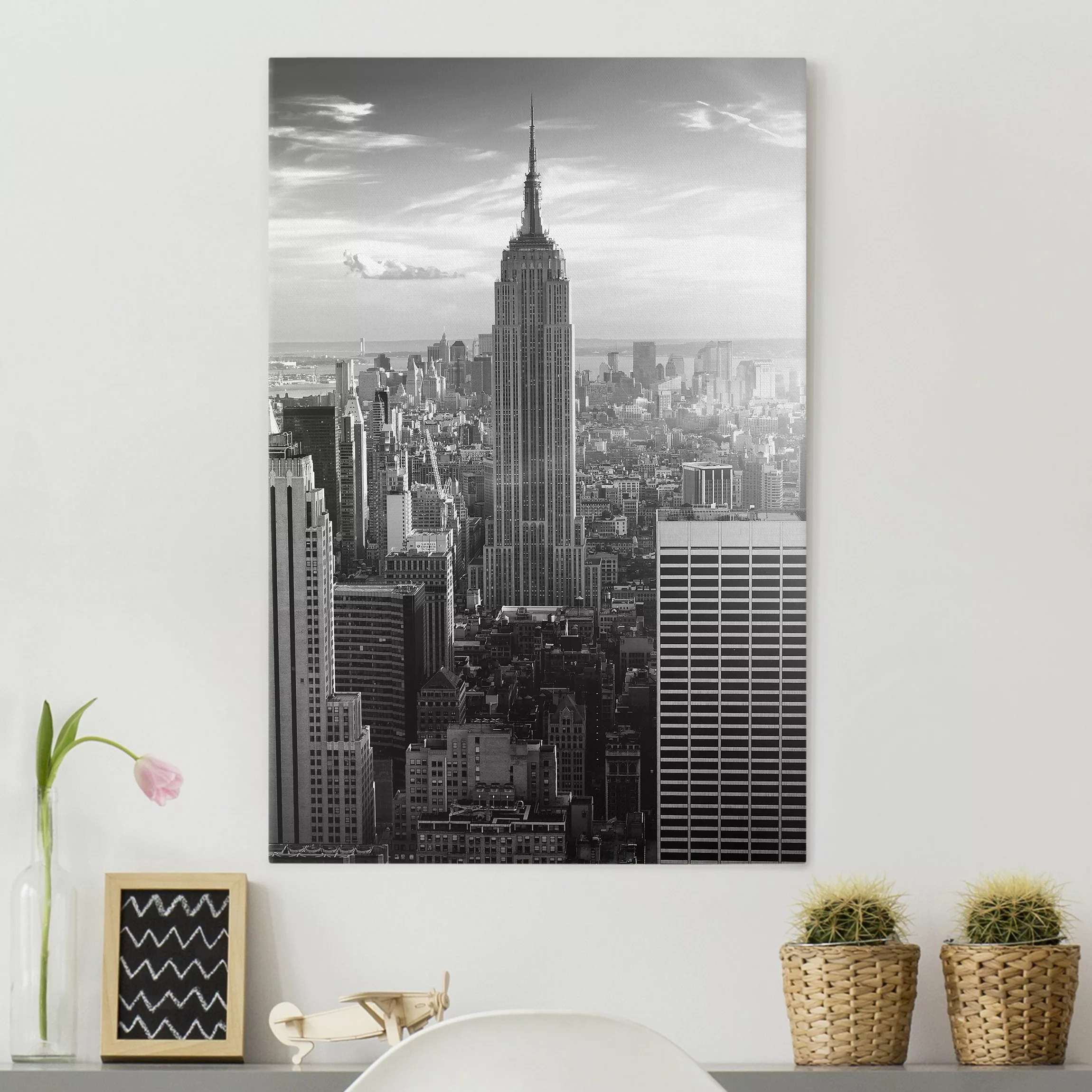 Leinwandbild New York - Hochformat Manhattan Skyline günstig online kaufen