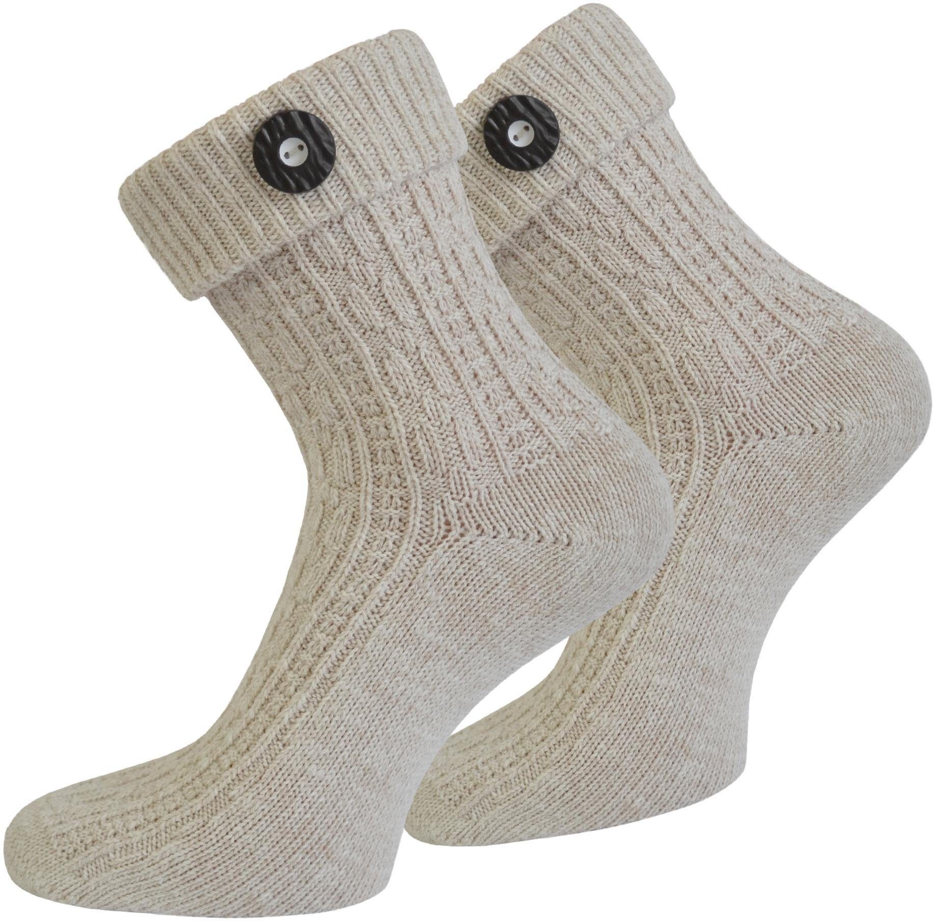 normani Trachtensocken Trachtensocken mit Knopf (1 günstig online kaufen