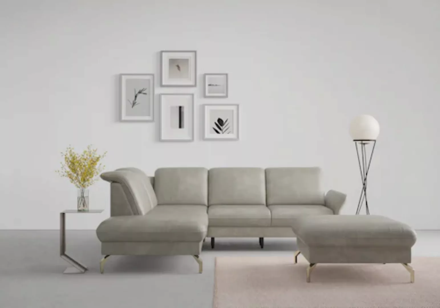 sit&more Ecksofa Fashion L-Form, wahlweise mit Kopfteilverstellung, Vorzieh günstig online kaufen