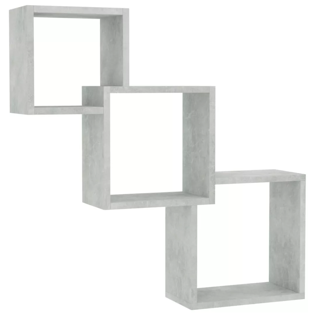 Cube Wandregale Betongrau 84,5×15×27 Cm Spanplatte günstig online kaufen