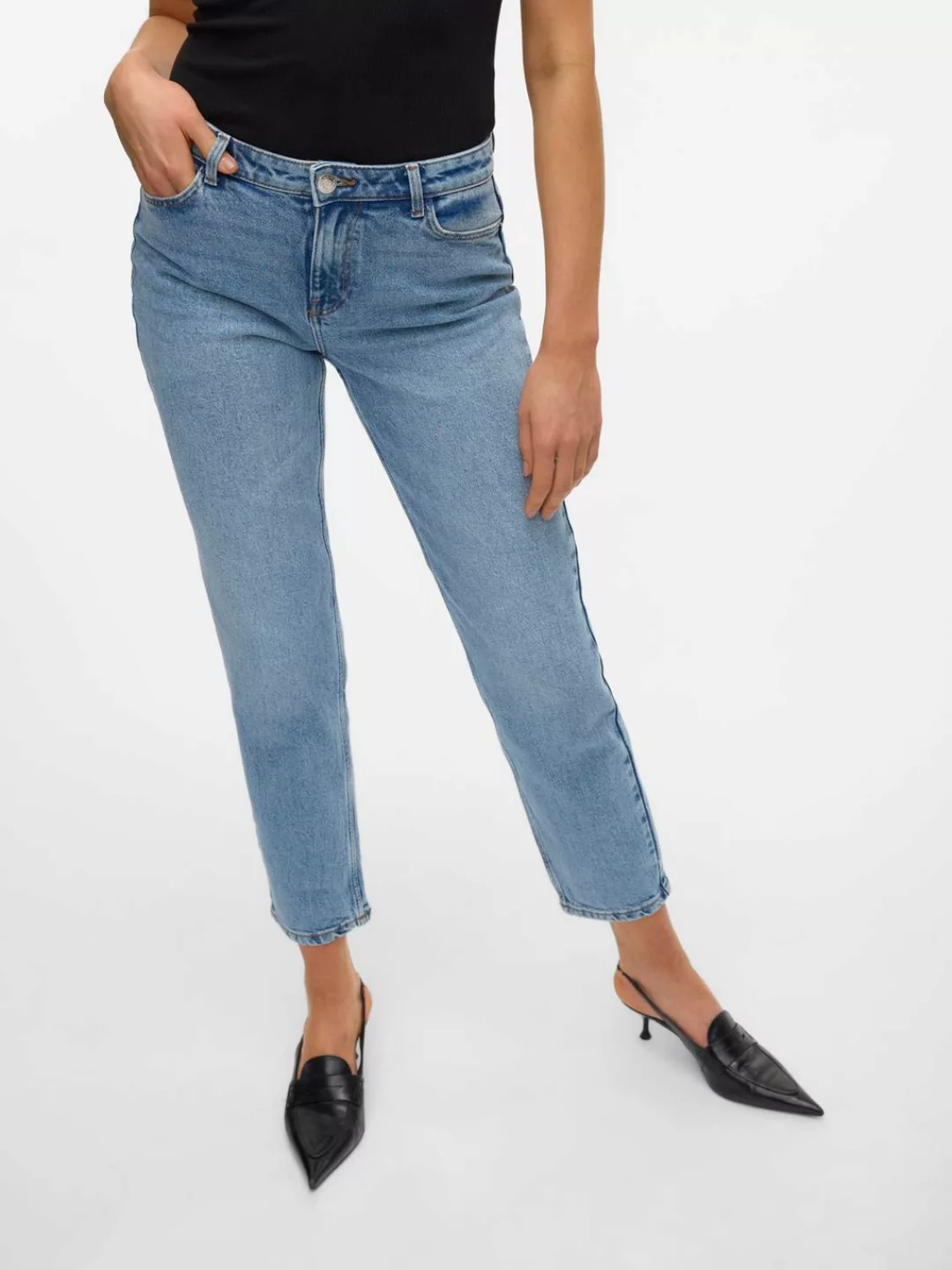 Vero Moda 5-Pocket-Jeans VMKYLA MR STRAIGHT J VI3414 NOOS günstig online kaufen