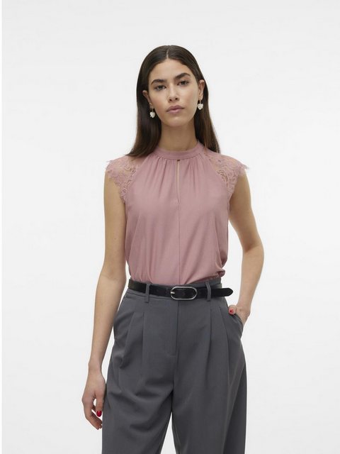 Vero Moda Spitzentop VMMILLA SL LACE TEE günstig online kaufen