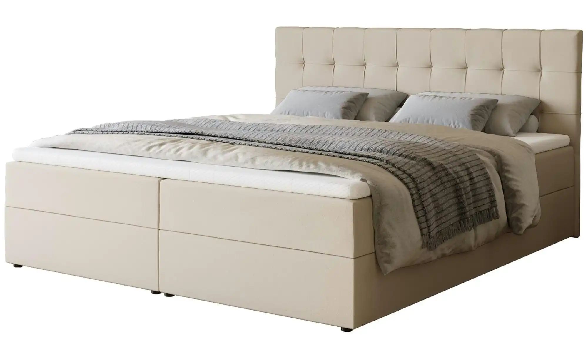 Boxbett mit Stauraum Dartford ¦ beige ¦ Maße (cm): B: 180 H: 102 Betten > P günstig online kaufen