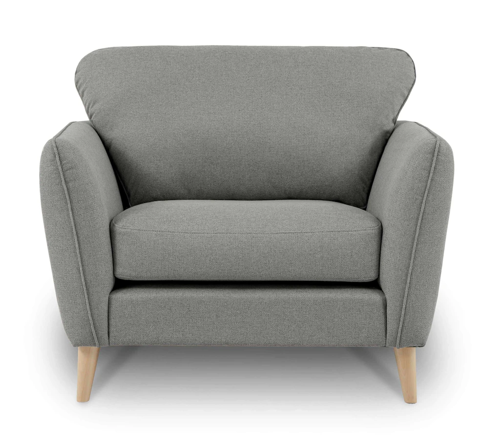 Home affaire Sessel "MARSEILLE", Massivholzbeine Eiche, Landhausstil, Welle günstig online kaufen