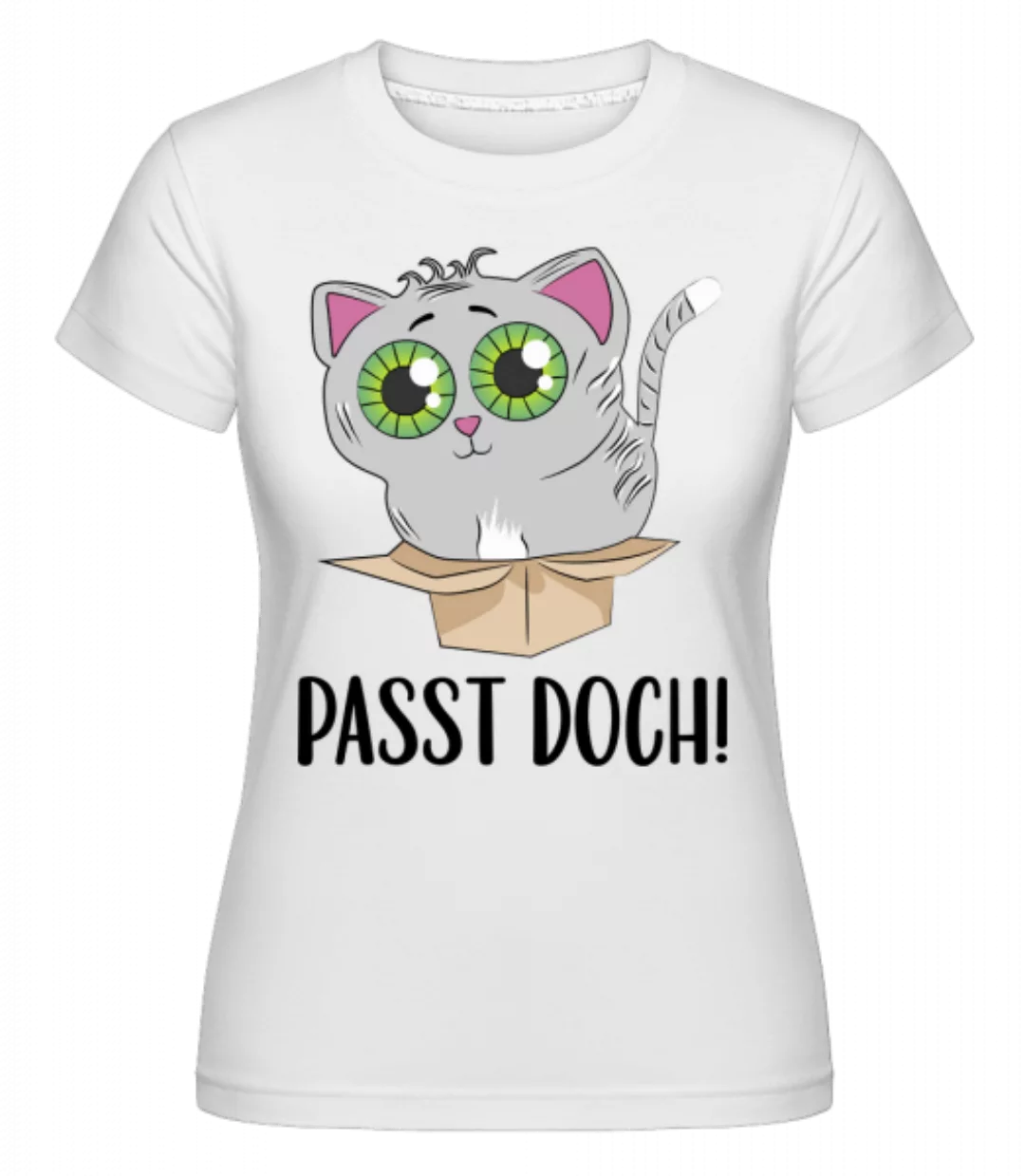 Katze Im Karton – Passt Doch · Shirtinator Frauen T-Shirt günstig online kaufen