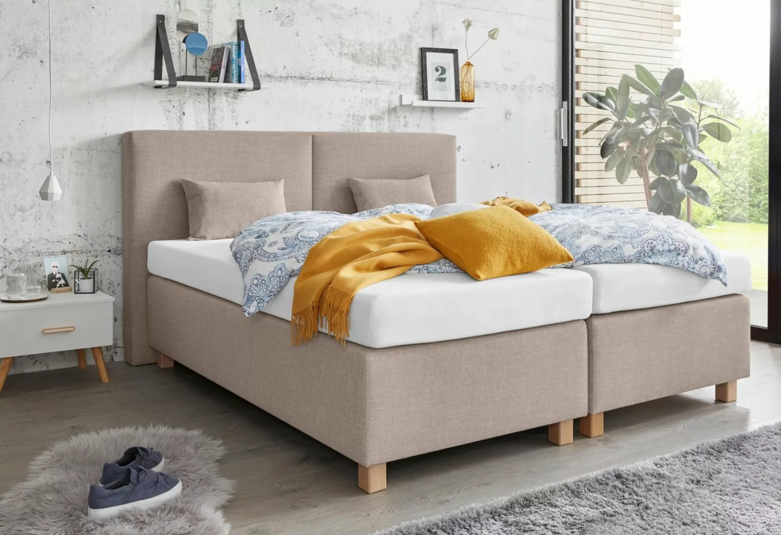 hapo Boxspringbett, mit Bettkasten günstig online kaufen