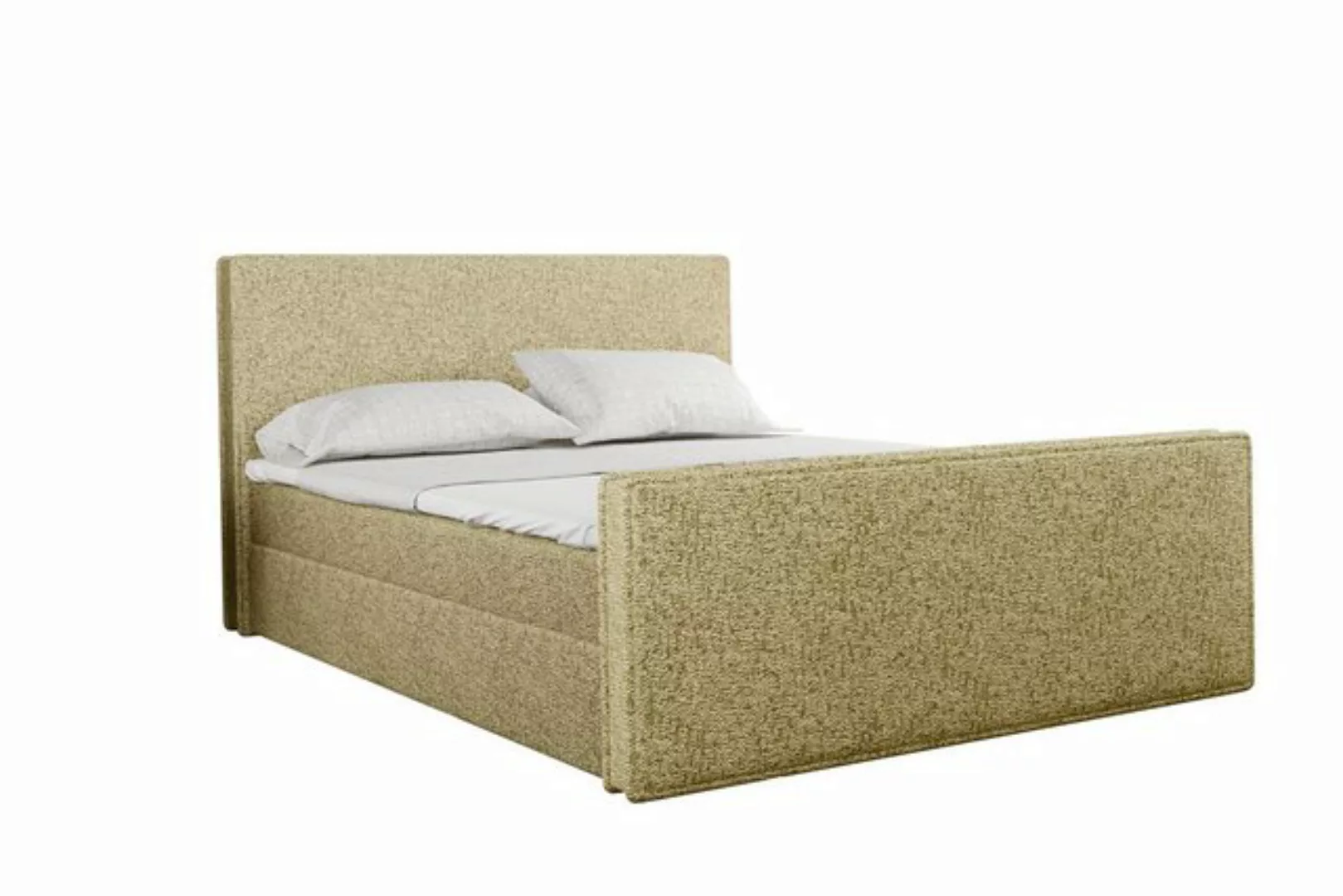 Kaiser Möbel Boxspringbett mit bettkasten und matratze + topper LILA stof P günstig online kaufen