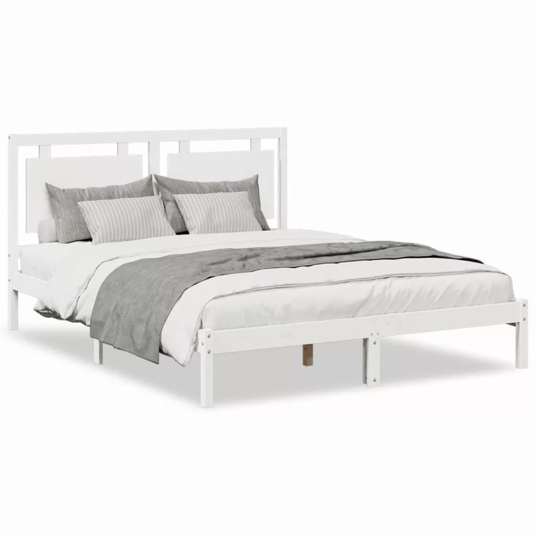 vidaXL Bett Massivholzbett Extra Lang ohne günstig online kaufen