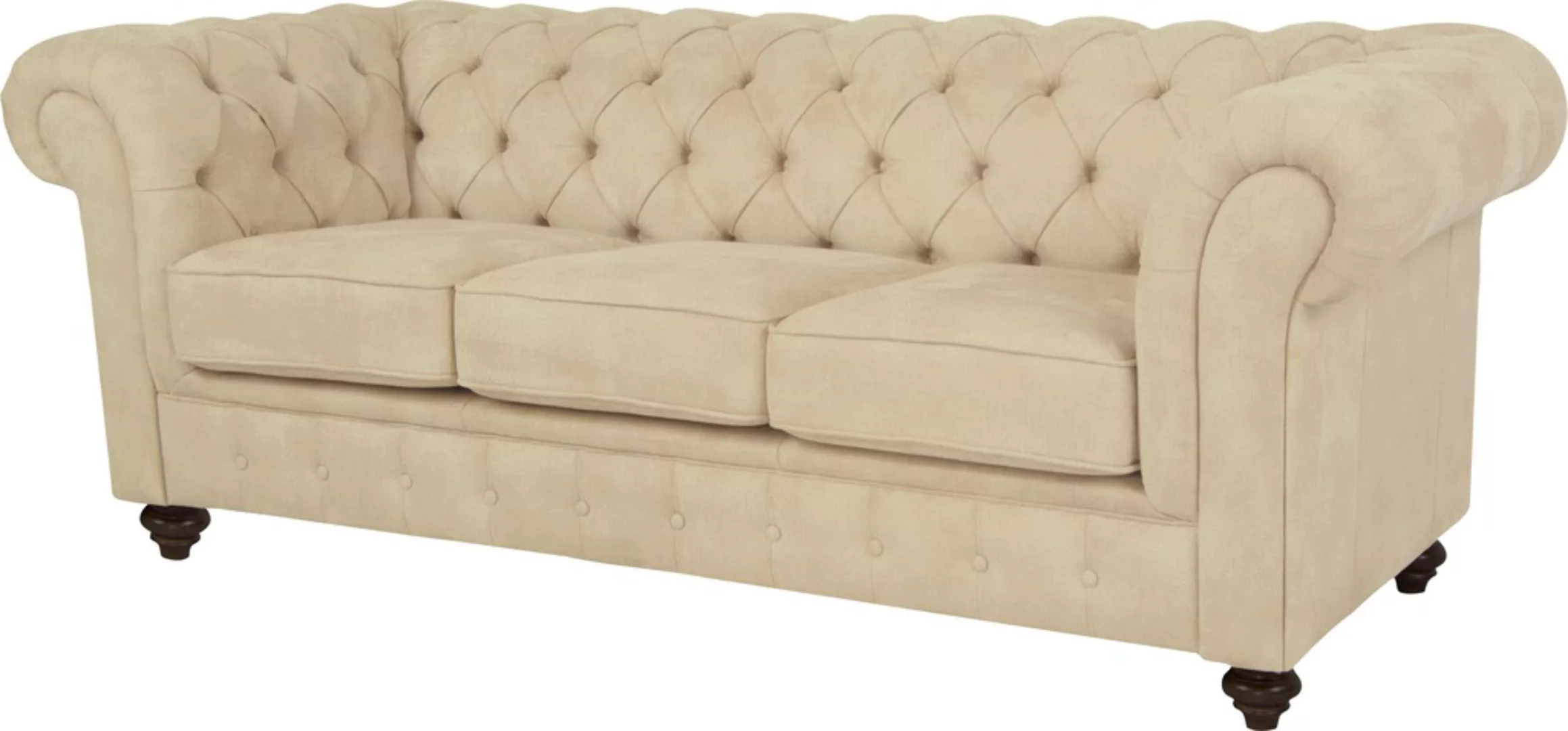 Home affaire Chesterfield-Sofa "Duc 3-Sitzer" günstig online kaufen