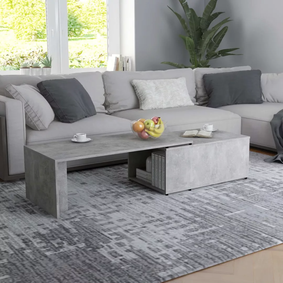 Couchtisch Betongrau 150 X 50 X 35 Cm Spanplatte günstig online kaufen