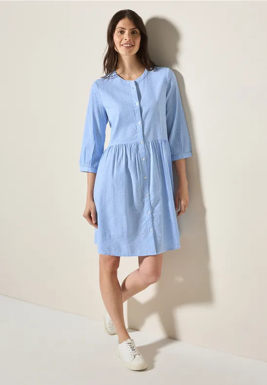 Gestreiftes Seersucker Kleid günstig online kaufen