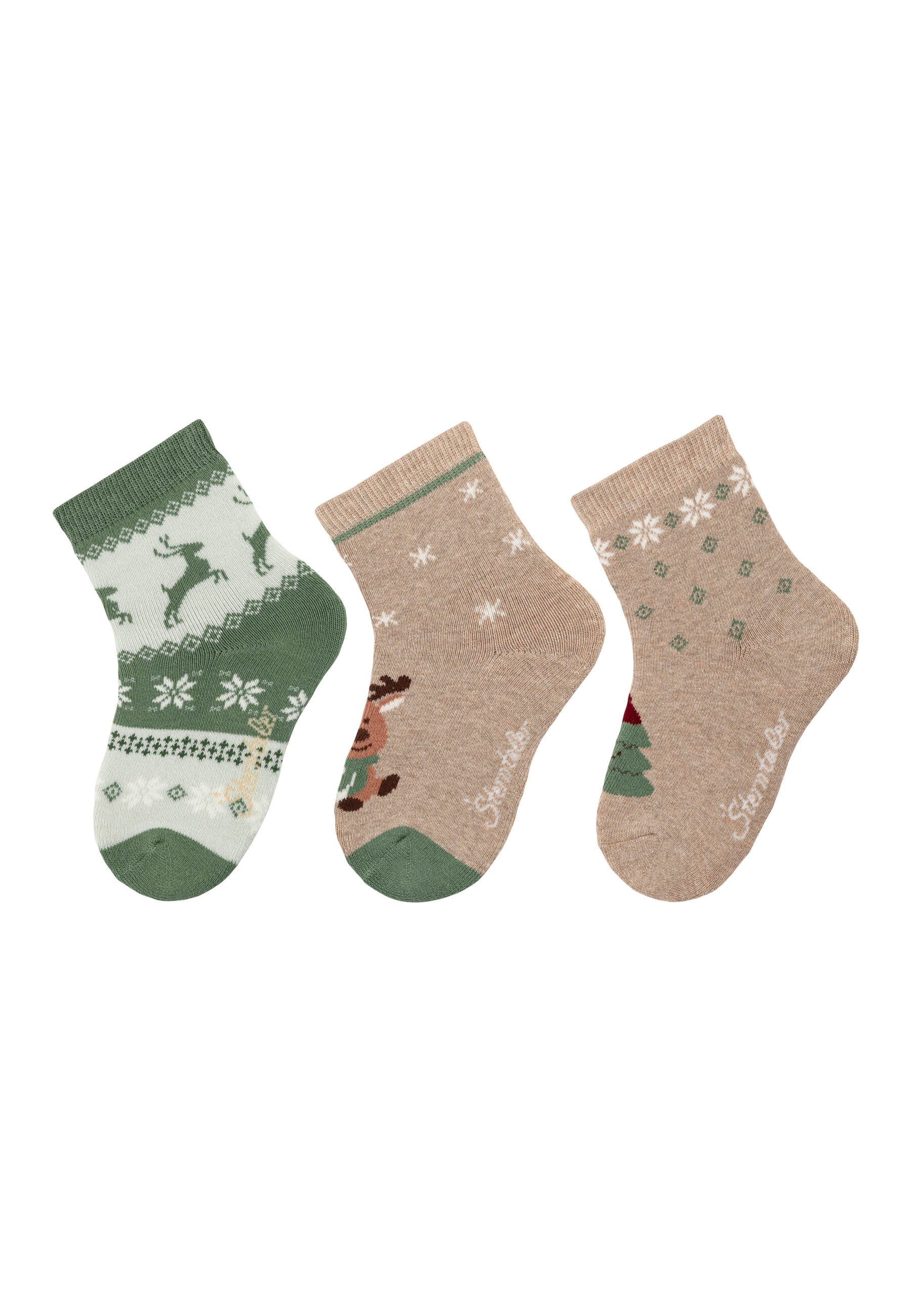 Sterntaler® Feinsöckchen Socken 3er Pack Weihnachten günstig online kaufen