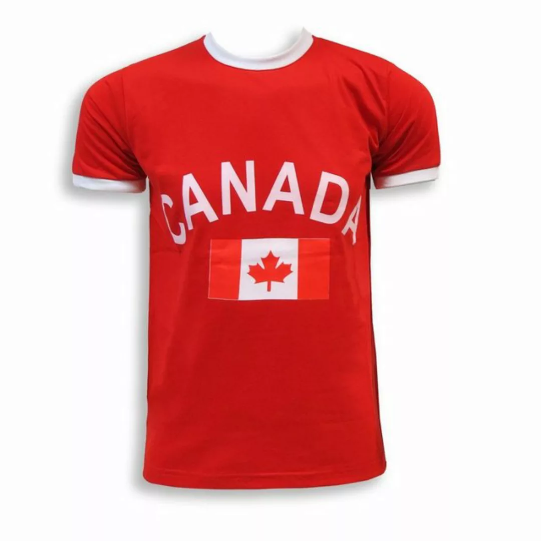 Sonia Originelli T-Shirt Fan-Shirt "Canada" Unisex Fußball WM EM Herren T-S günstig online kaufen