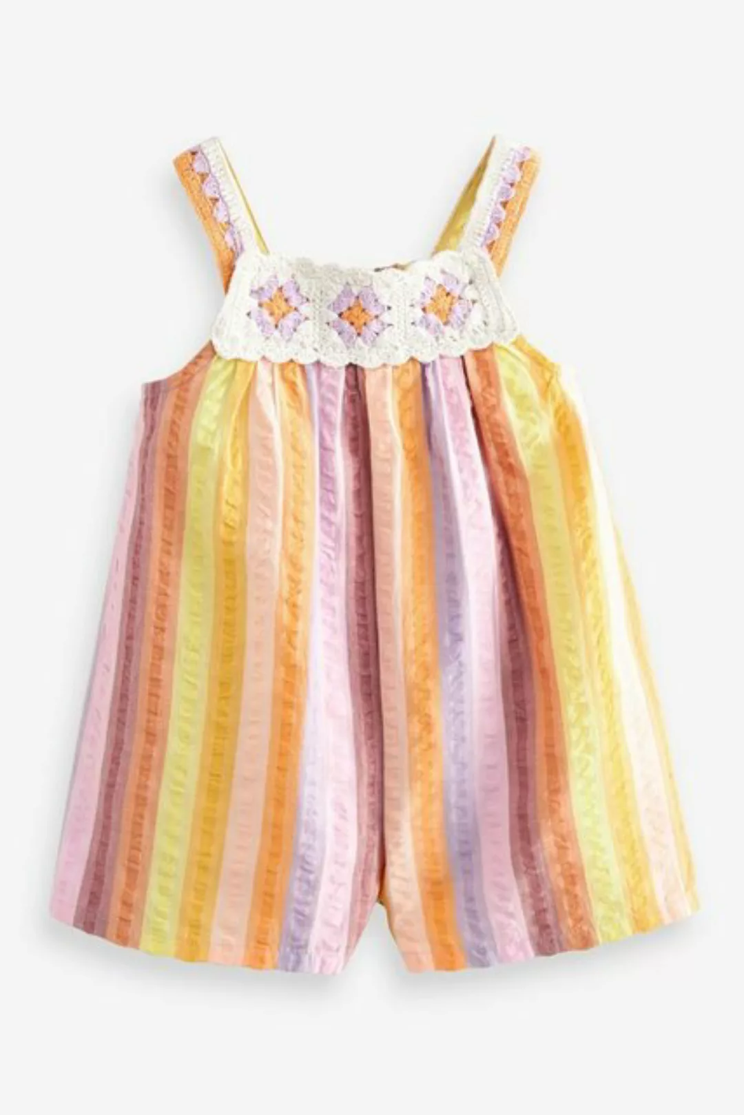 Next Playsuit Regenbogen Playsuit mit Häkeldetails (1-tlg) günstig online kaufen