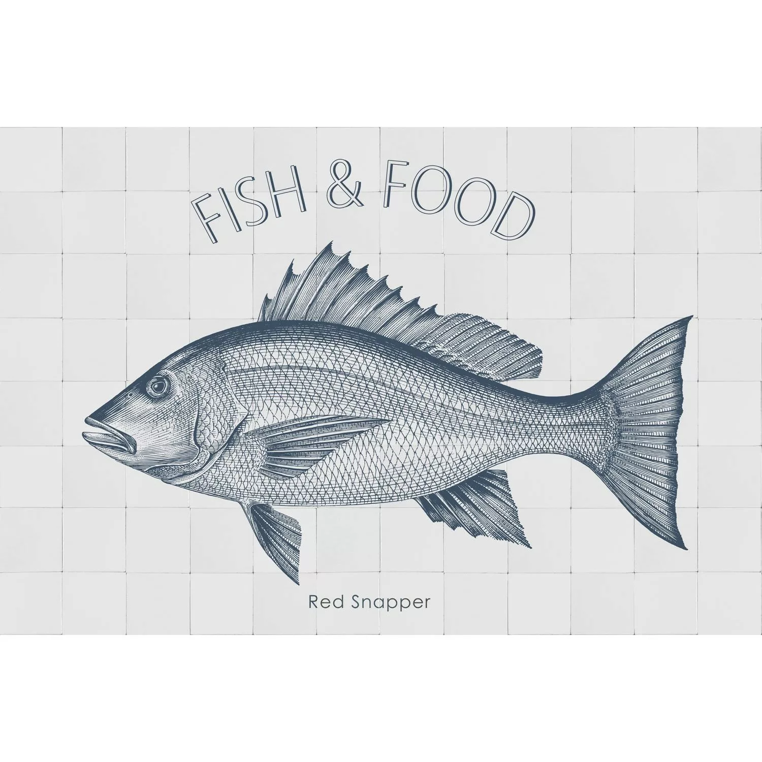 ESTAhome Wandtattoo Fisch Blau 145 x 97 cm 159034 günstig online kaufen