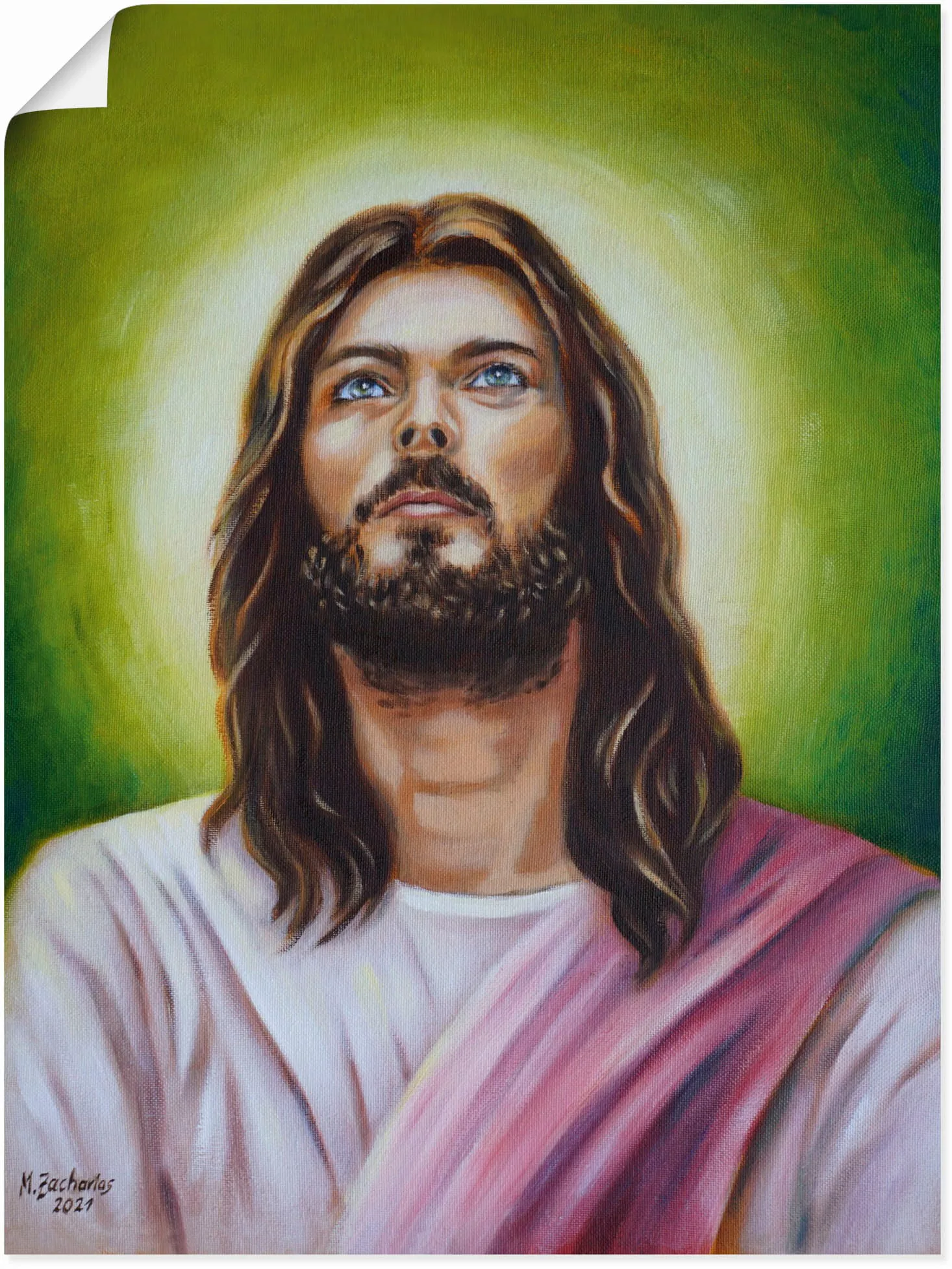 Artland Wandbild »Jesus Christus Porträt«, Christliche Bilder, (1 St.) günstig online kaufen
