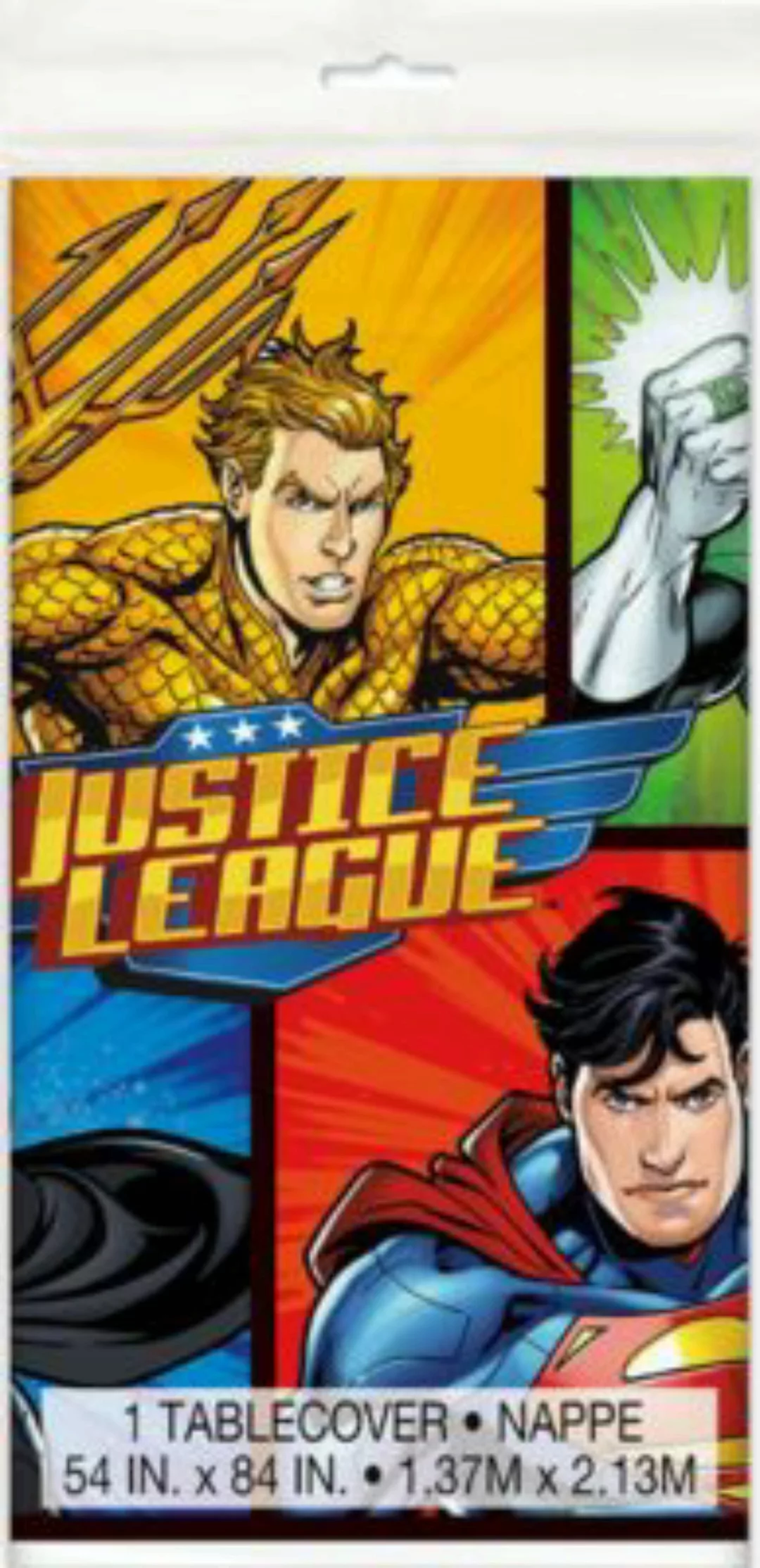 PARTYSTROLCHE® Party-Tischdecke Justice League, Kunststoff, 137 x 213 cm bu günstig online kaufen