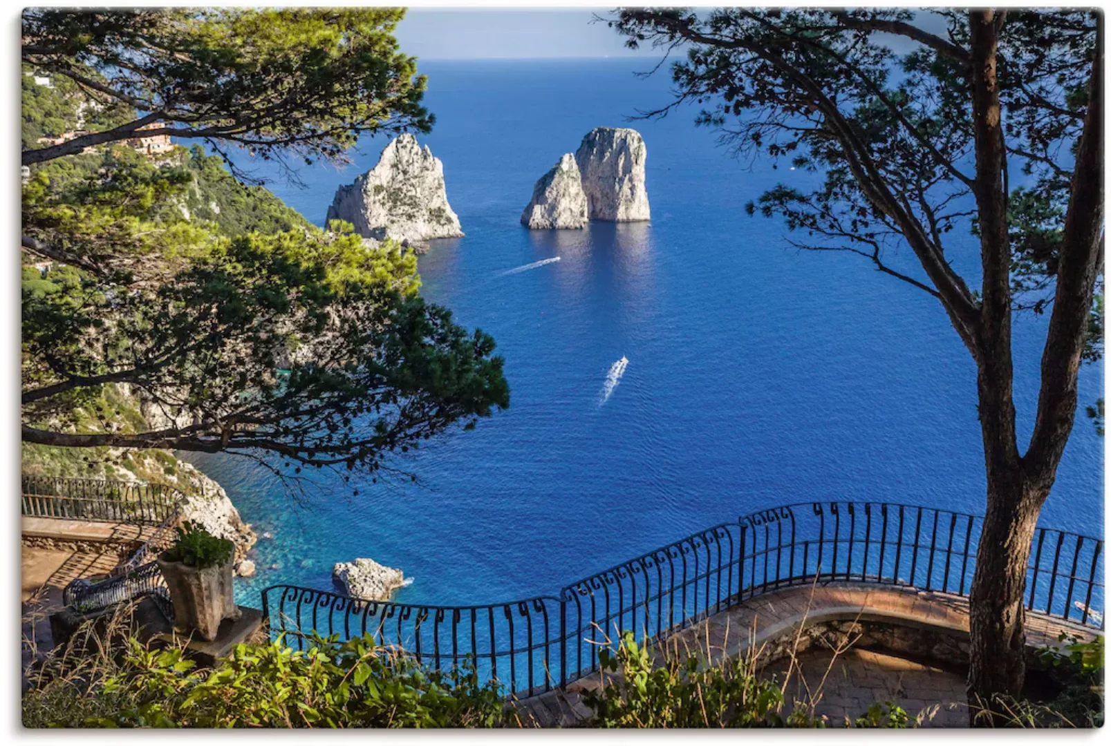 Artland Wandbild »Faraglione-Felsen auf Capri, Italien«, Meer Bilder, (1 St günstig online kaufen
