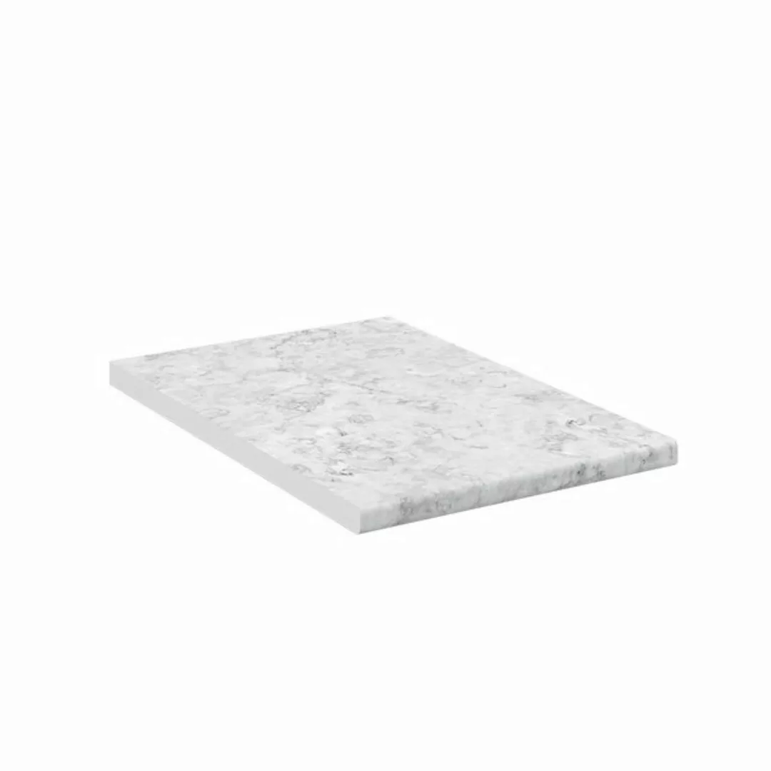 Vicco Unterschrank Küchenarbeitsplatte Marmor Weiß 40 cm günstig online kaufen