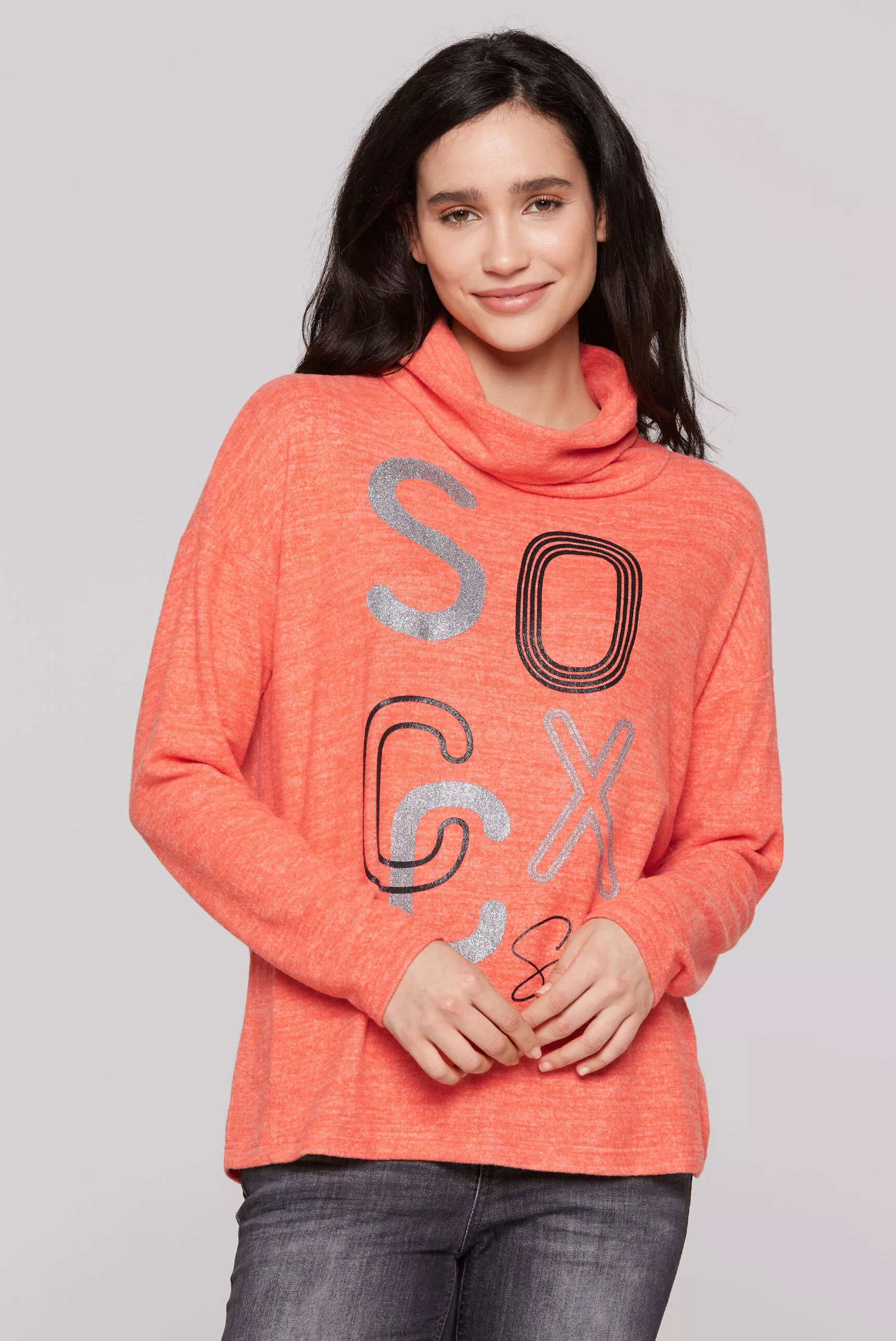 SOCCX Rollkragenpullover, aus Feinstrick günstig online kaufen