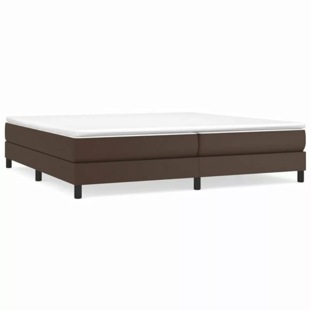 Vidaxl Boxspringbett Weiß 200x200 Cm Kunstleder günstig online kaufen